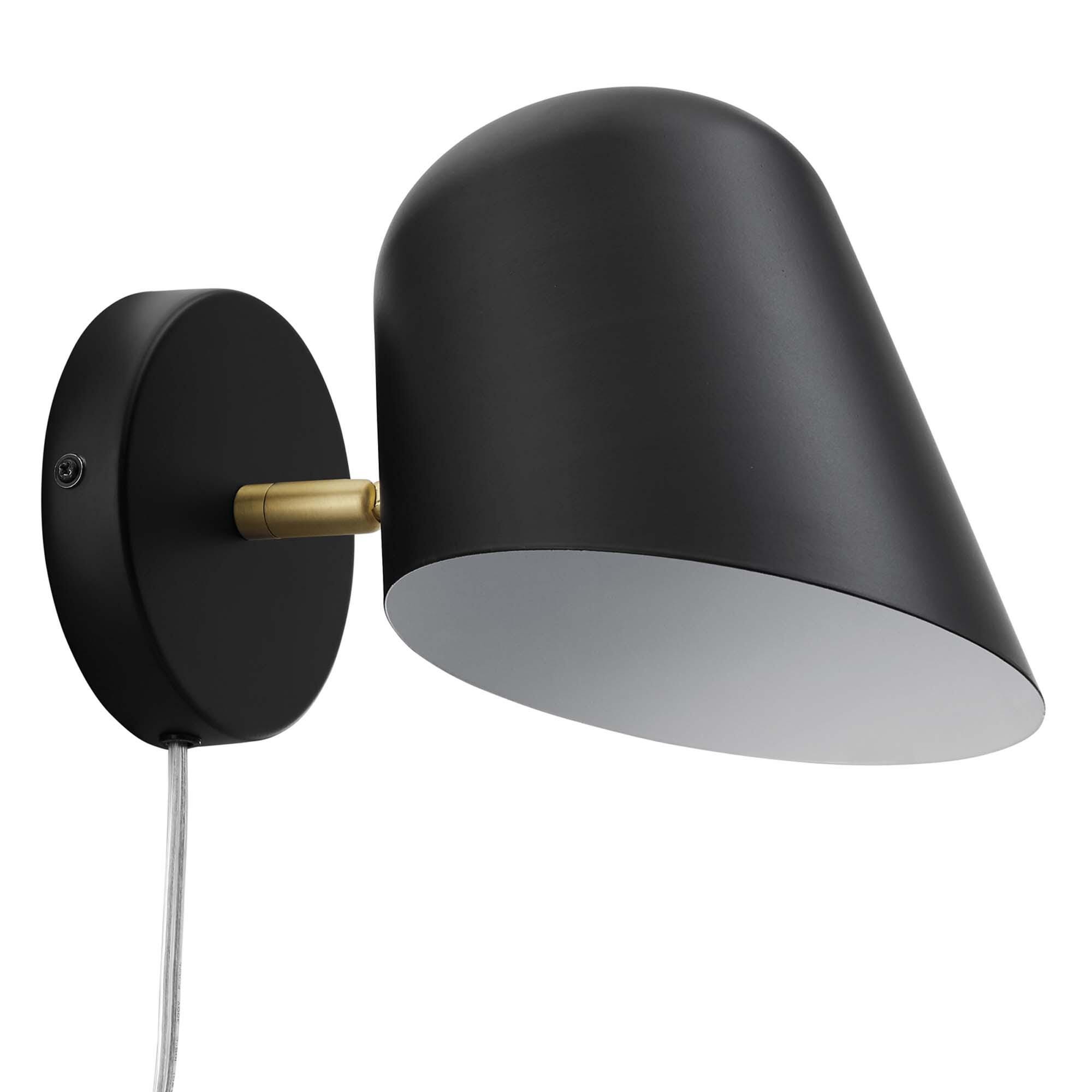 Modway Briana Wall Sconce, Black, large