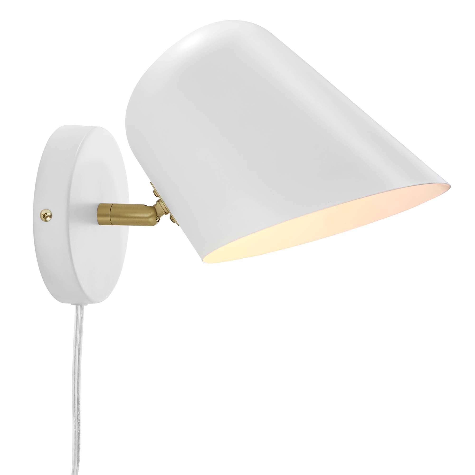 Modway Briana Wall Sconce, White, large