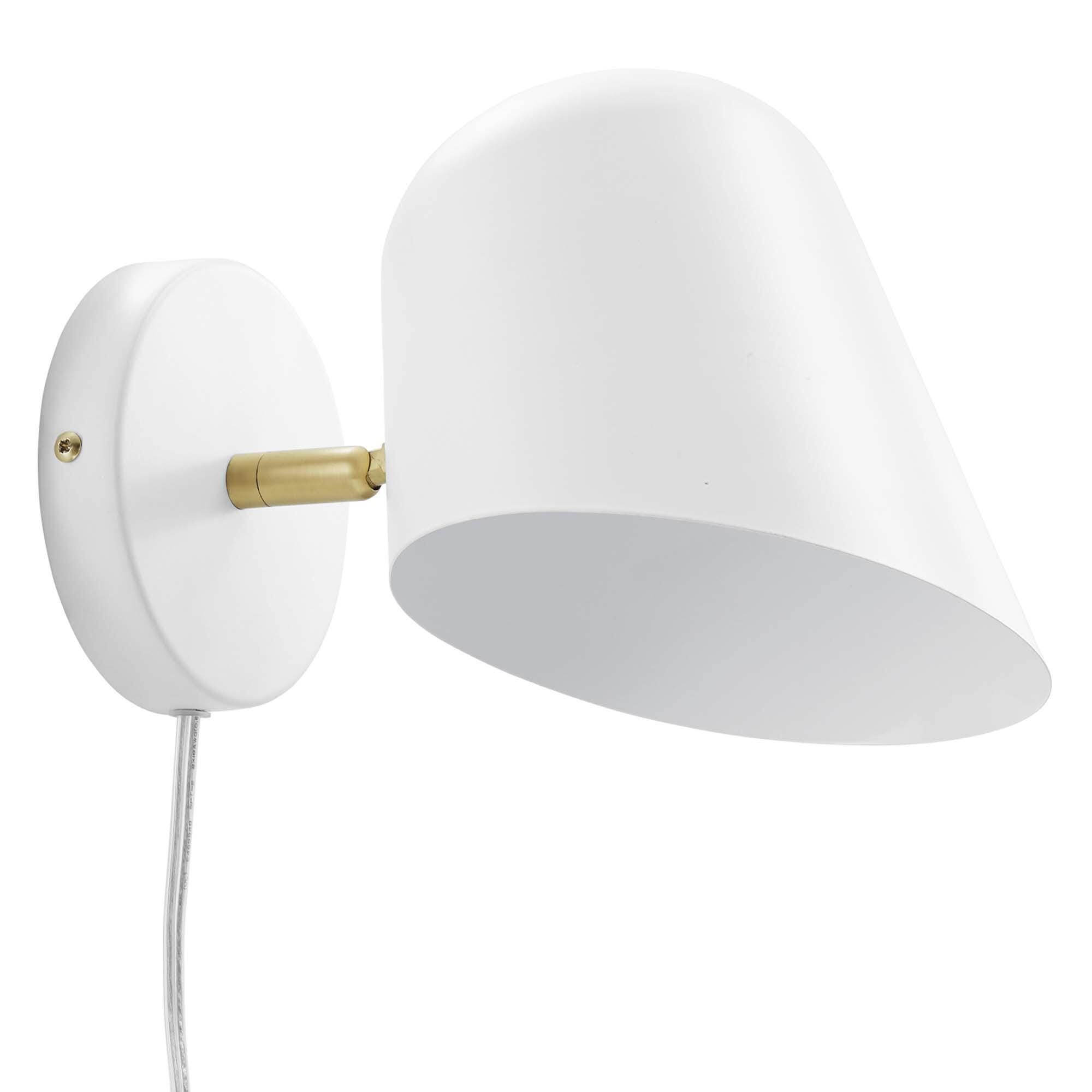 Modway Briana Wall Sconce, White, large
