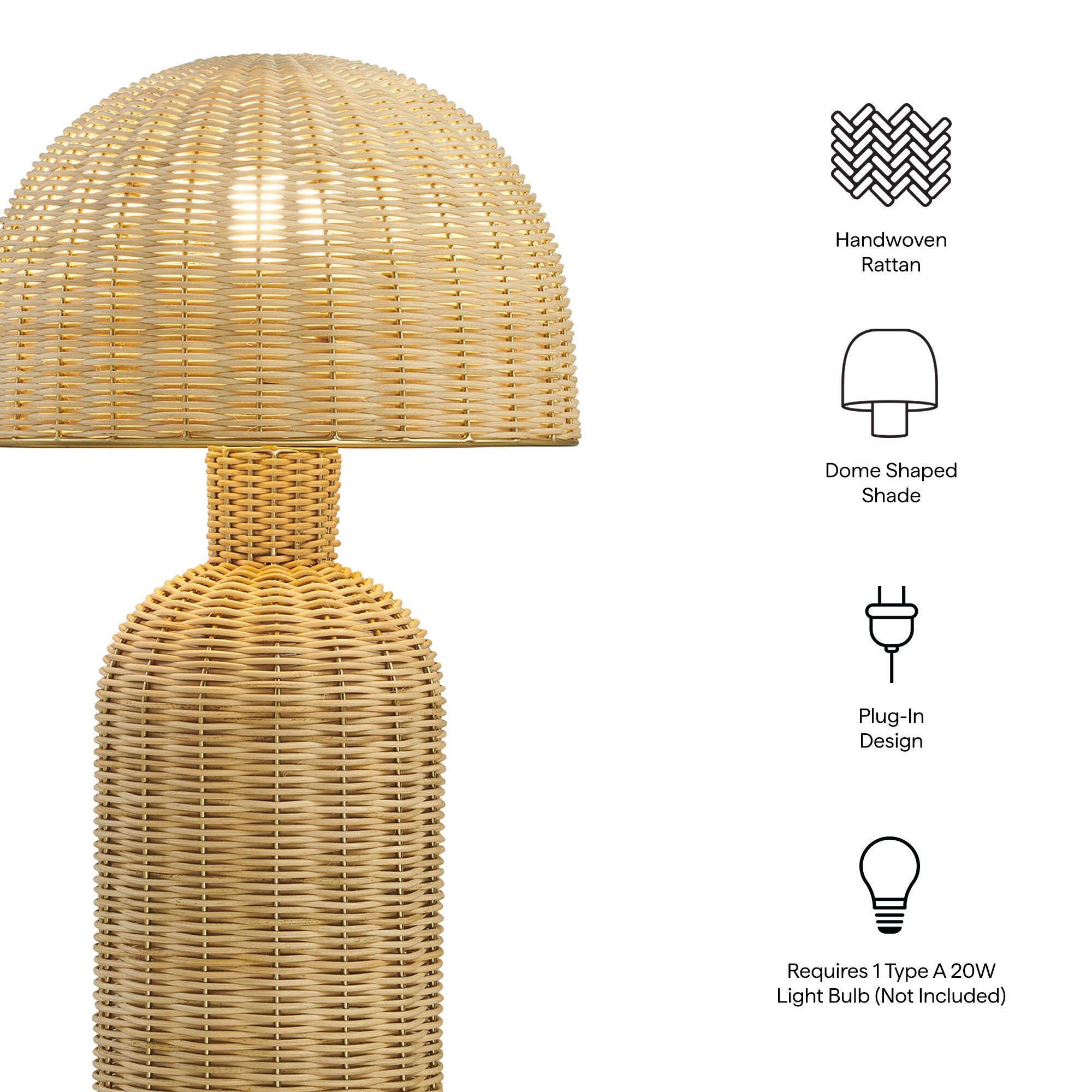 Modway Briar Table Lamp, , large