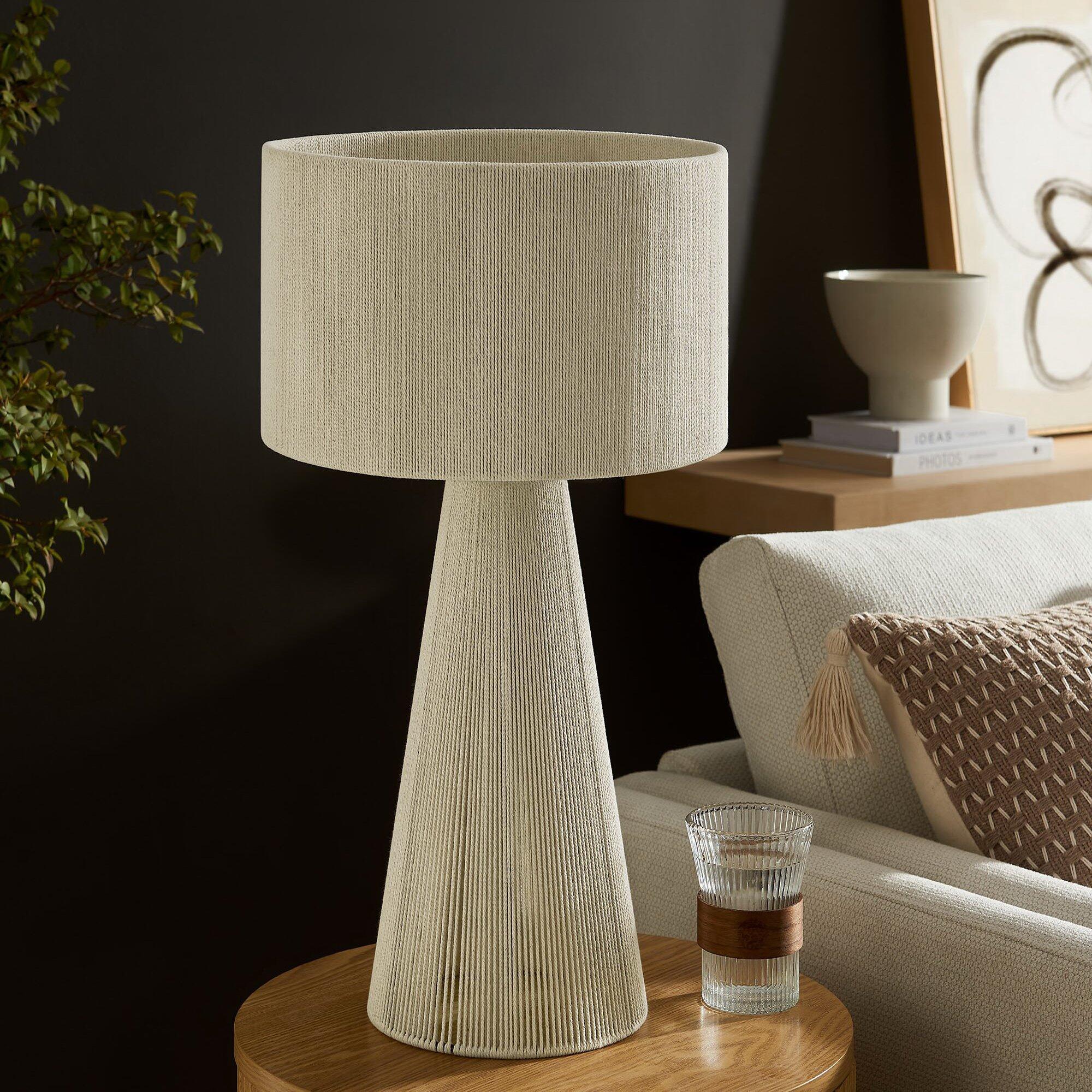 Modway Gia Table Lamp, Natural, rollover