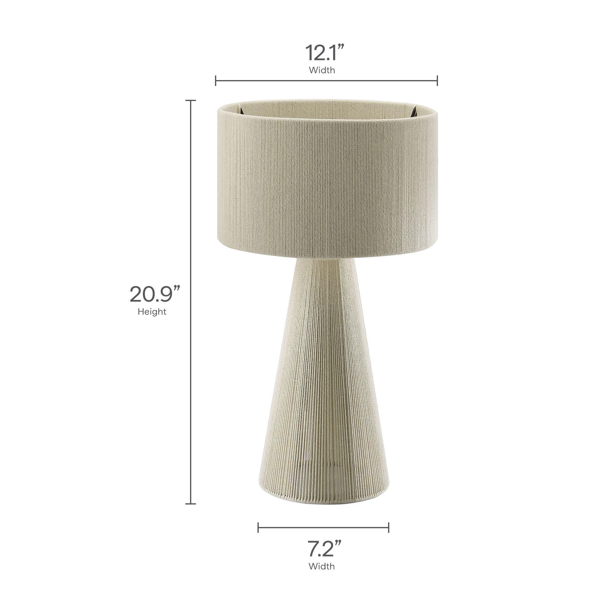 Modway Gia Table Lamp, Natural, large