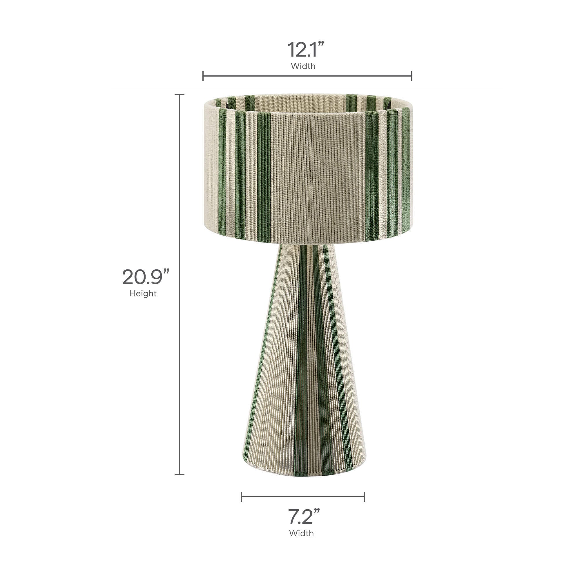 Modway Gia Table Lamp, Basil Green, large