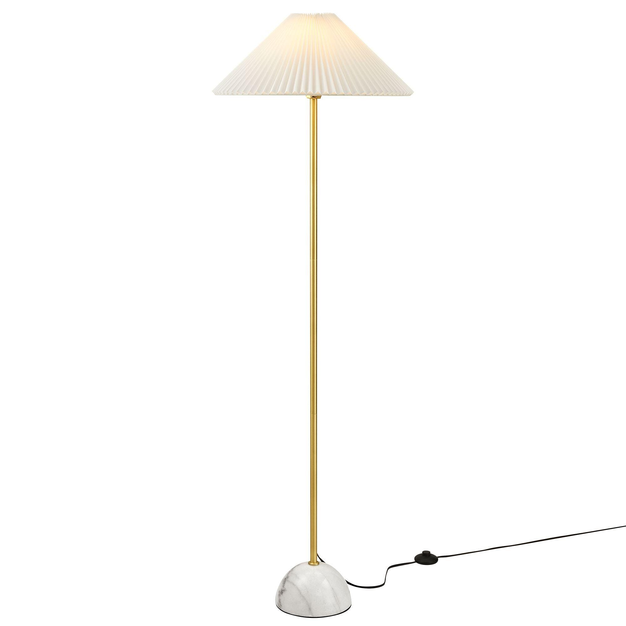 Modway Illusion Floor Lamp, Brass, large