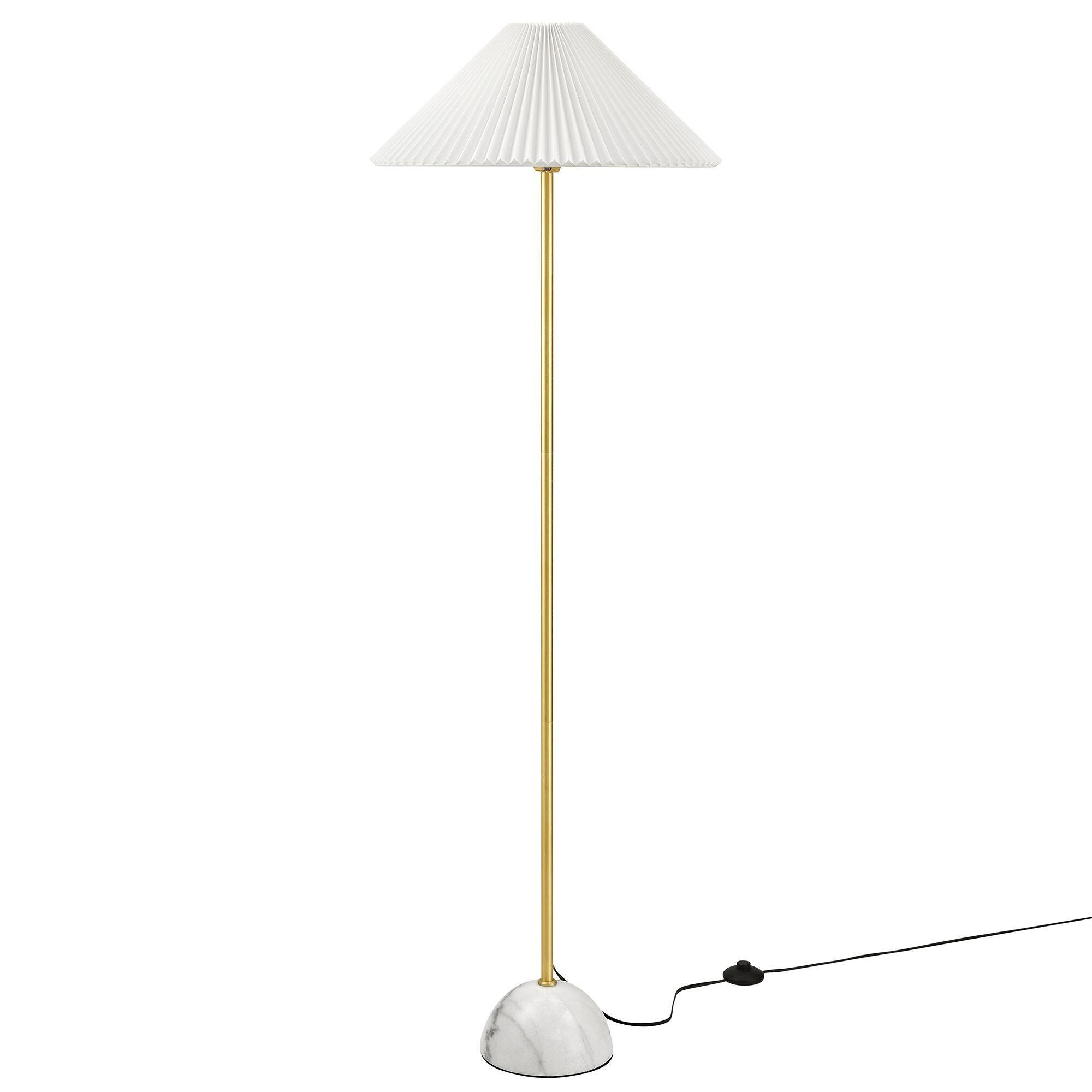 Modway Illusion Floor Lamp, Brass, large
