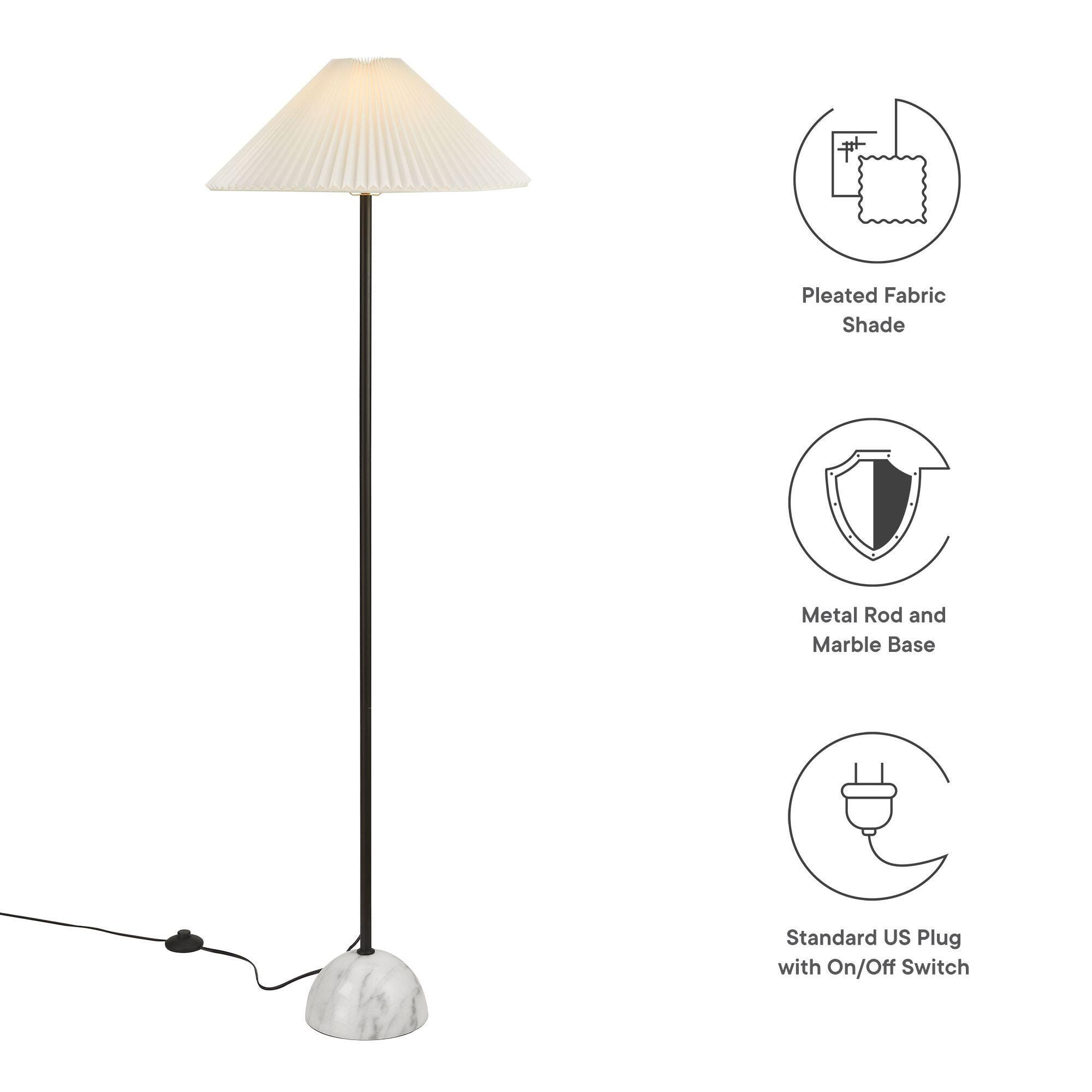 Modway Illusion Floor Lamp, Black, large