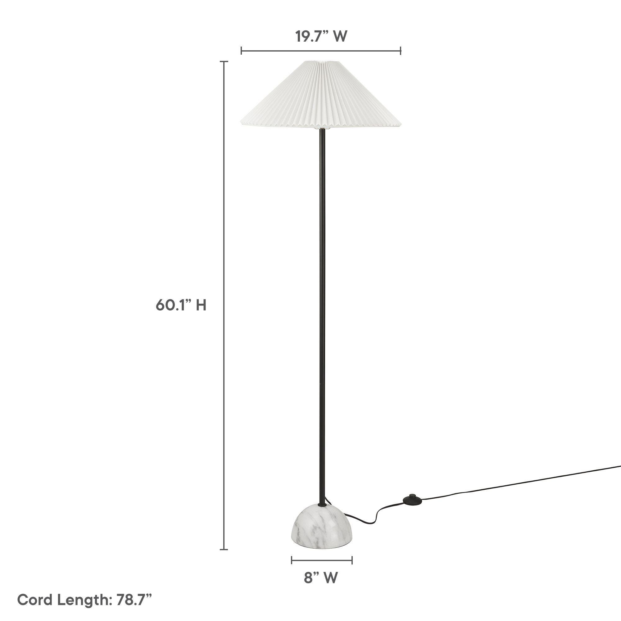 Modway Illusion Floor Lamp, Black, large