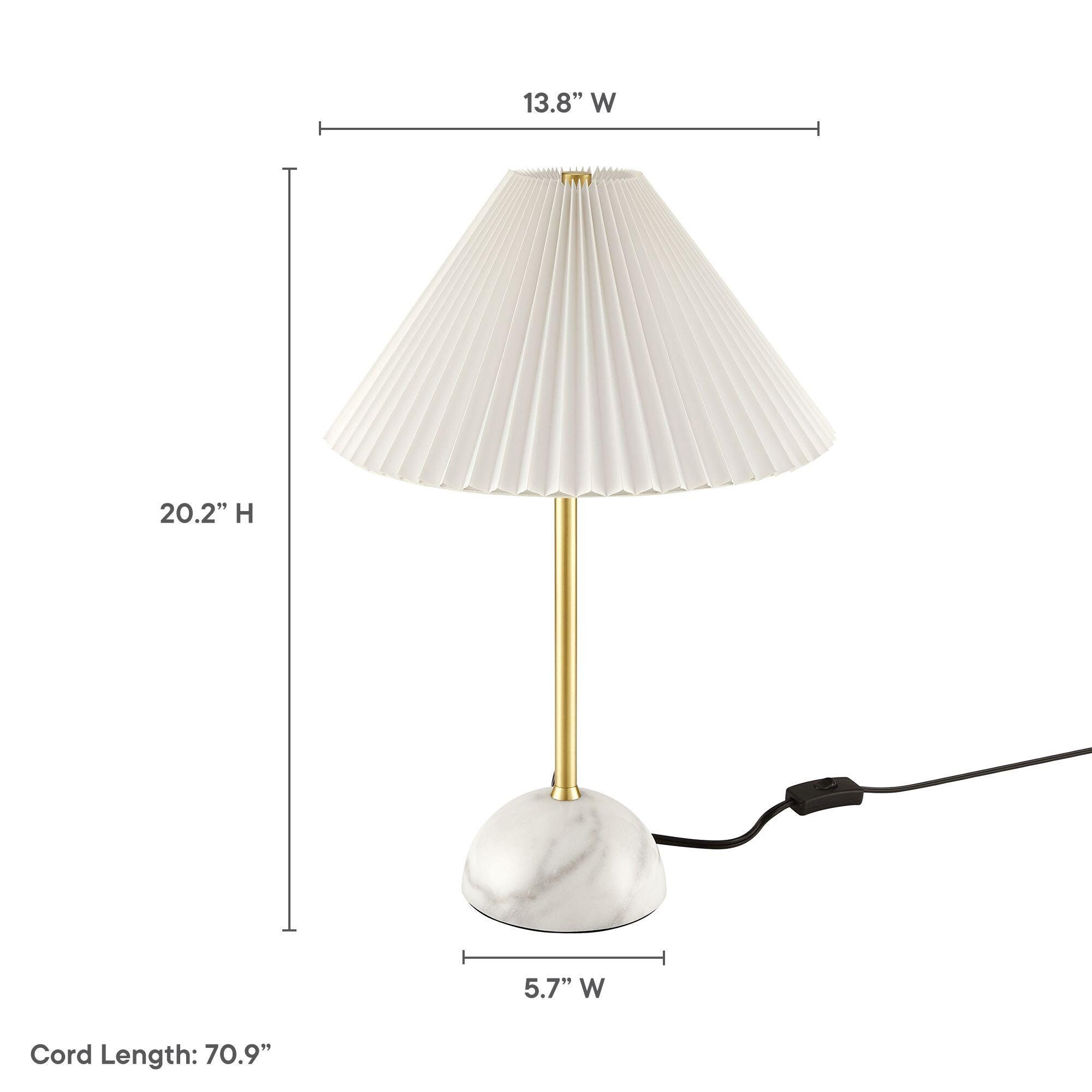 Modway Illusion Solid Floor Lamp, Brass, large
