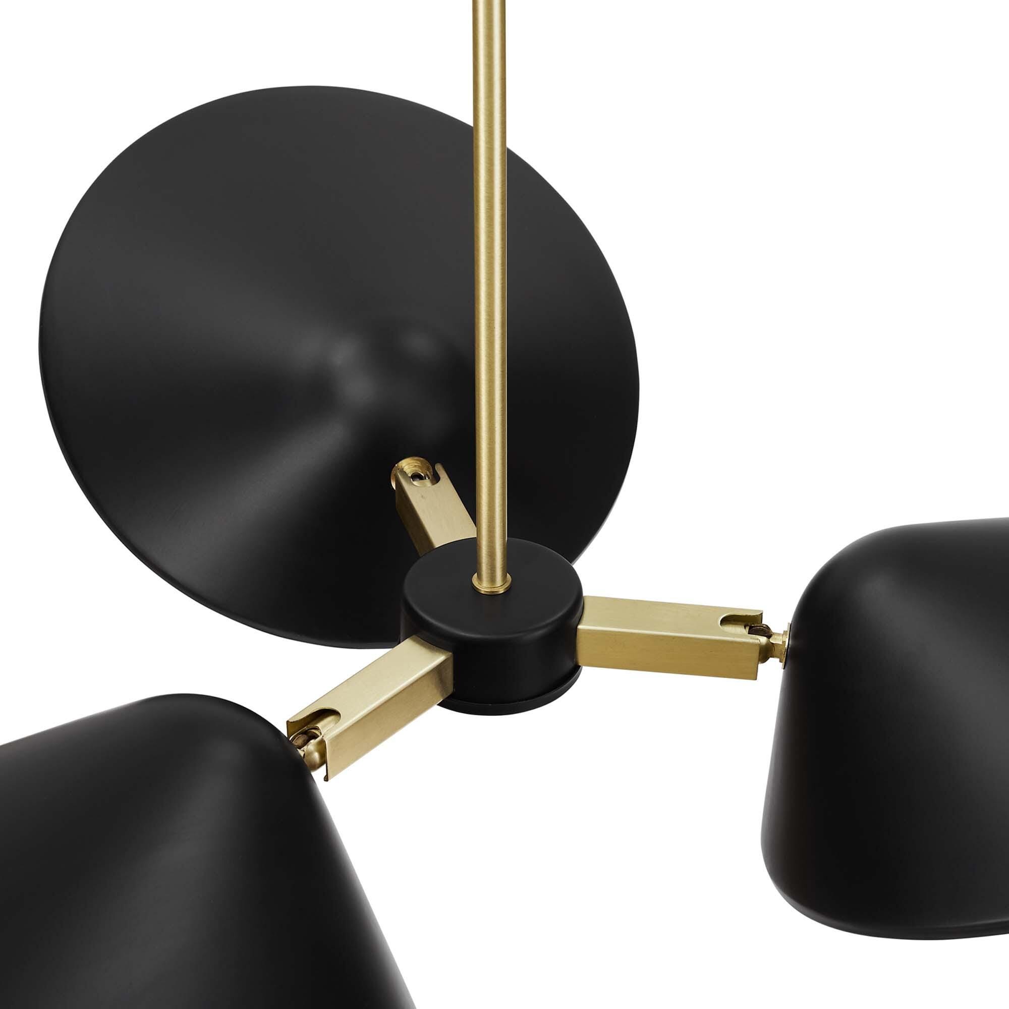 Modway Journey Pendant Light, Black, large