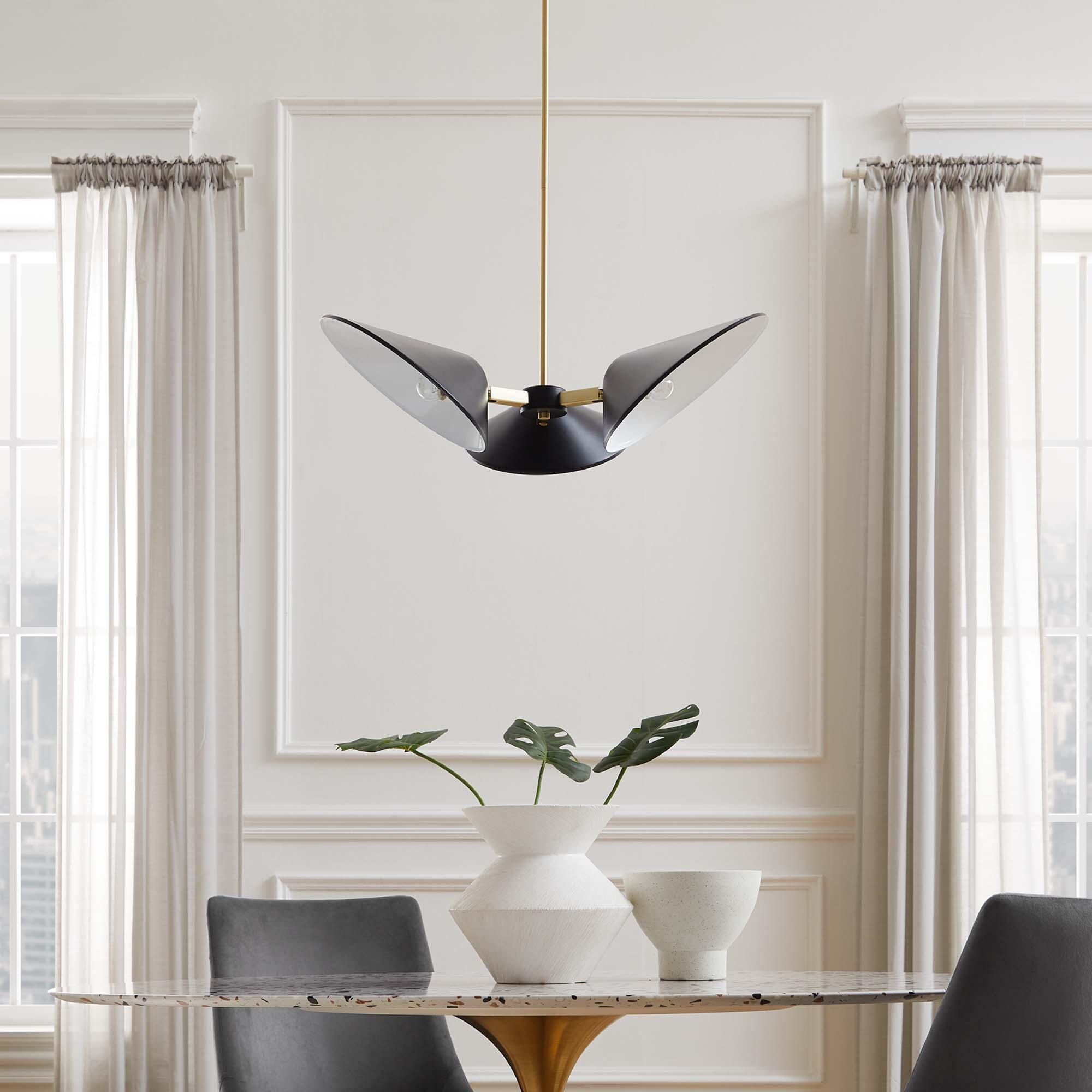 Modway Journey Pendant Light, Black, large