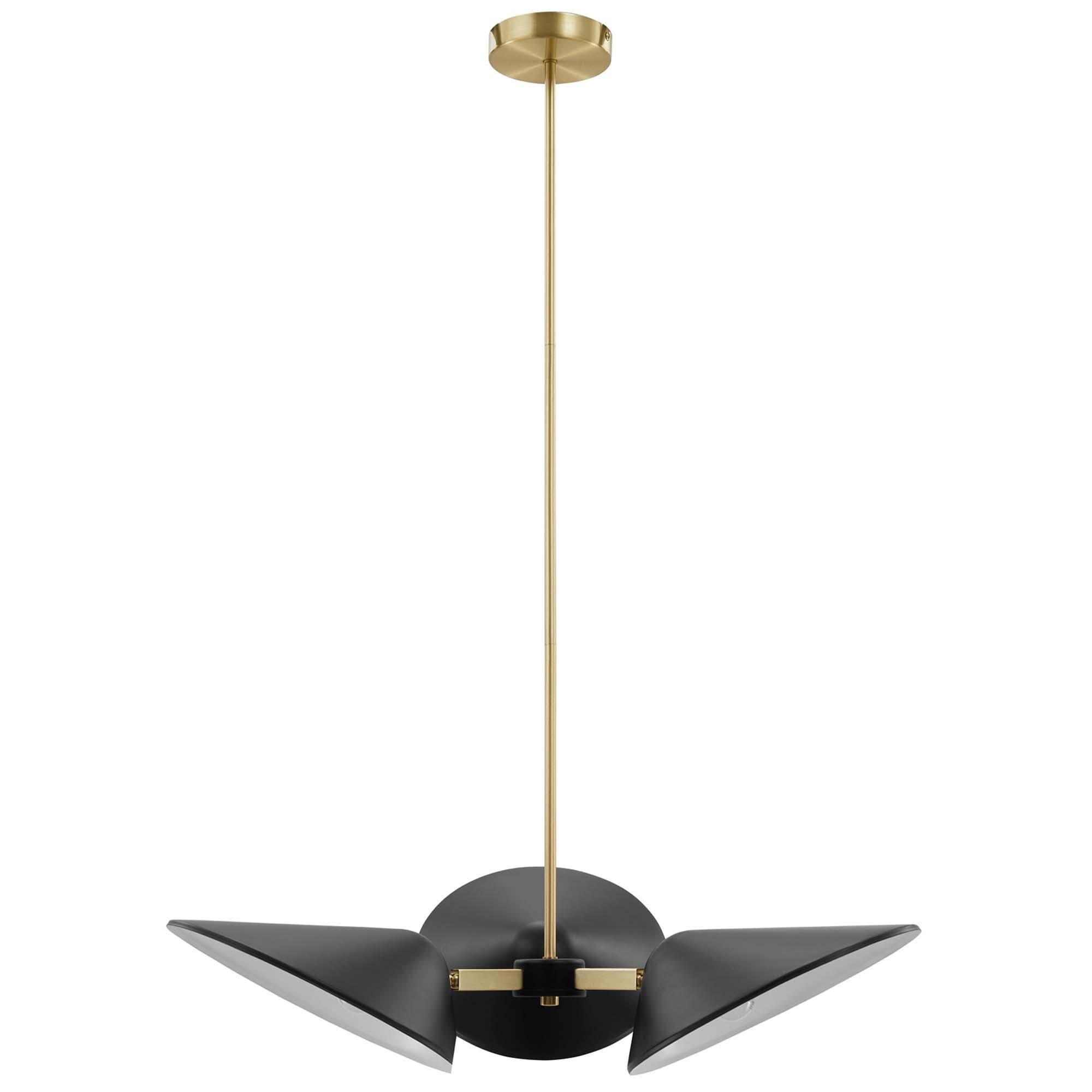 Modway Journey Pendant Light, Black, large