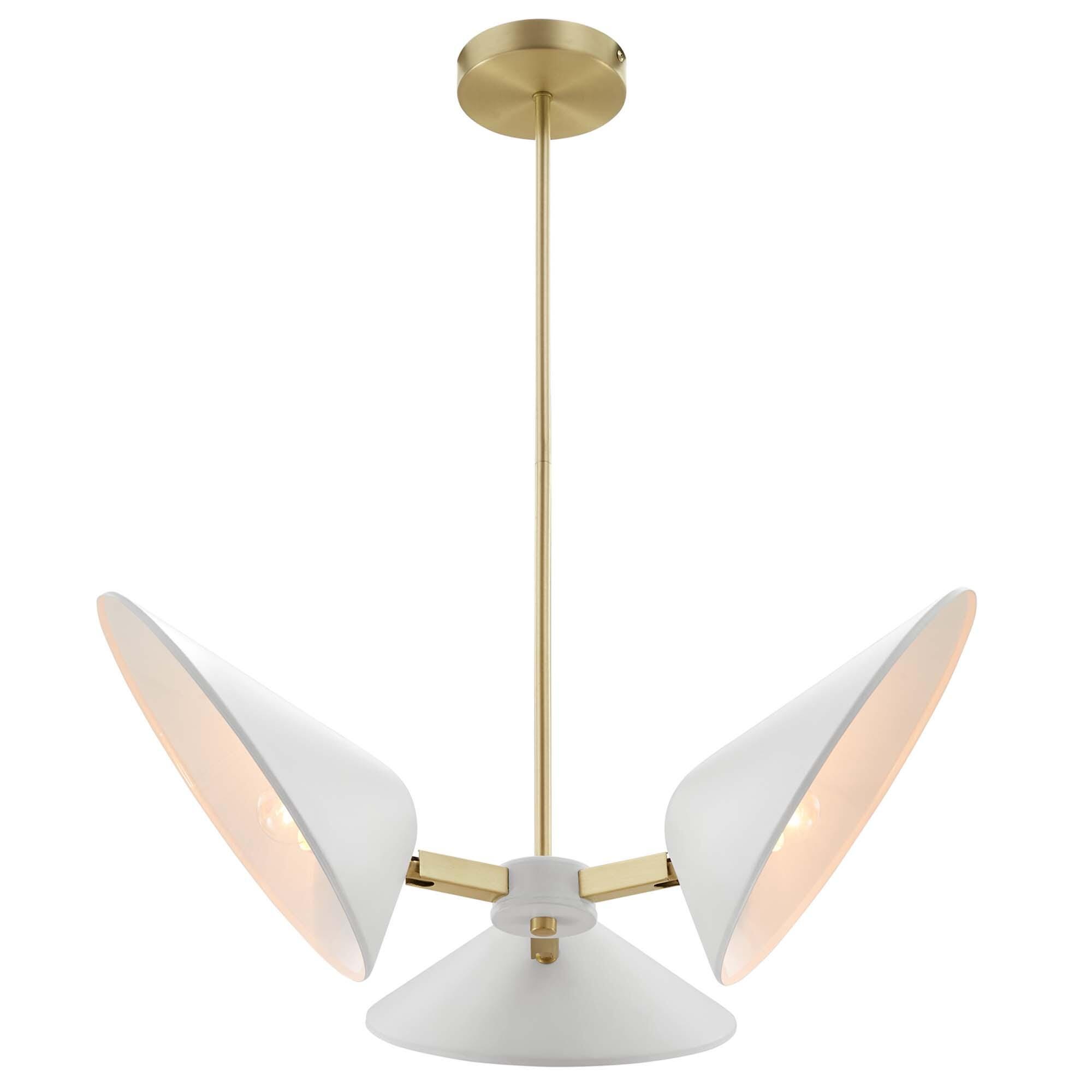 Modway Journey Pendant Light, White, large
