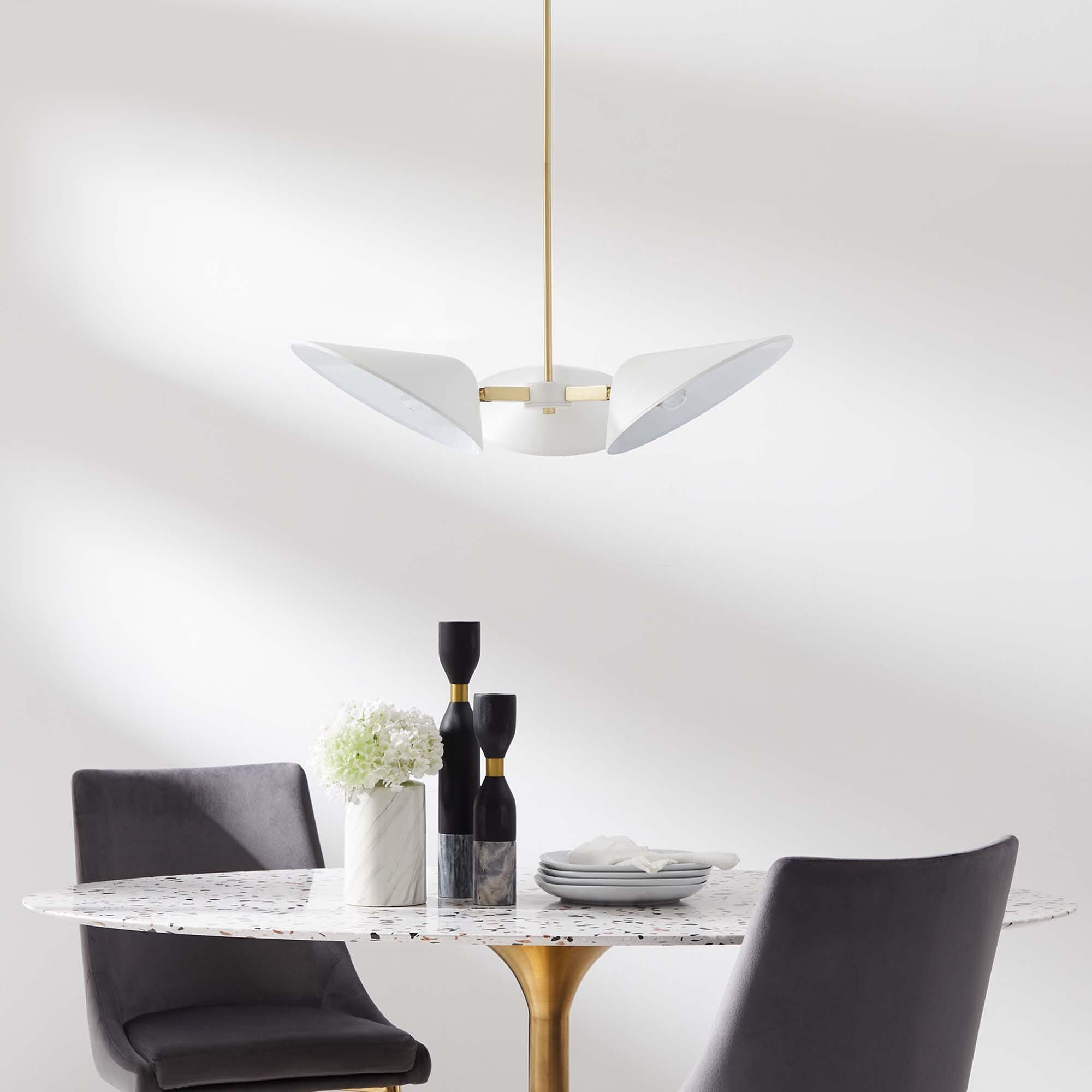 Modway Journey Pendant Light, White, large