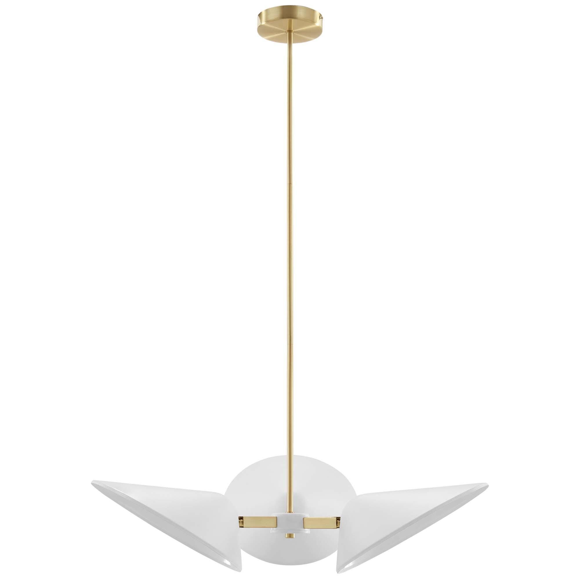 Modway Journey Pendant Light, White, large
