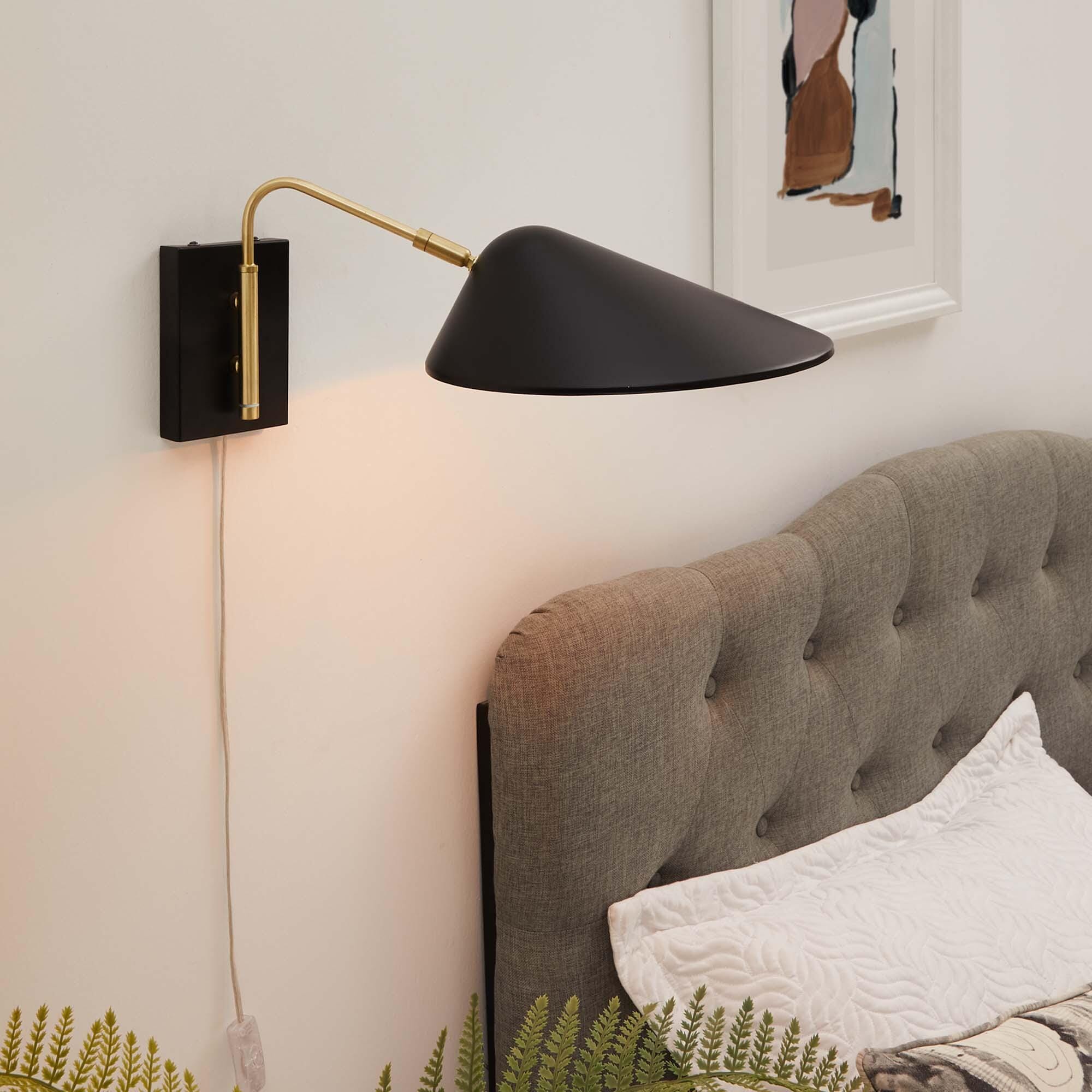 Modway Journey Wall Sconce, Black, rollover