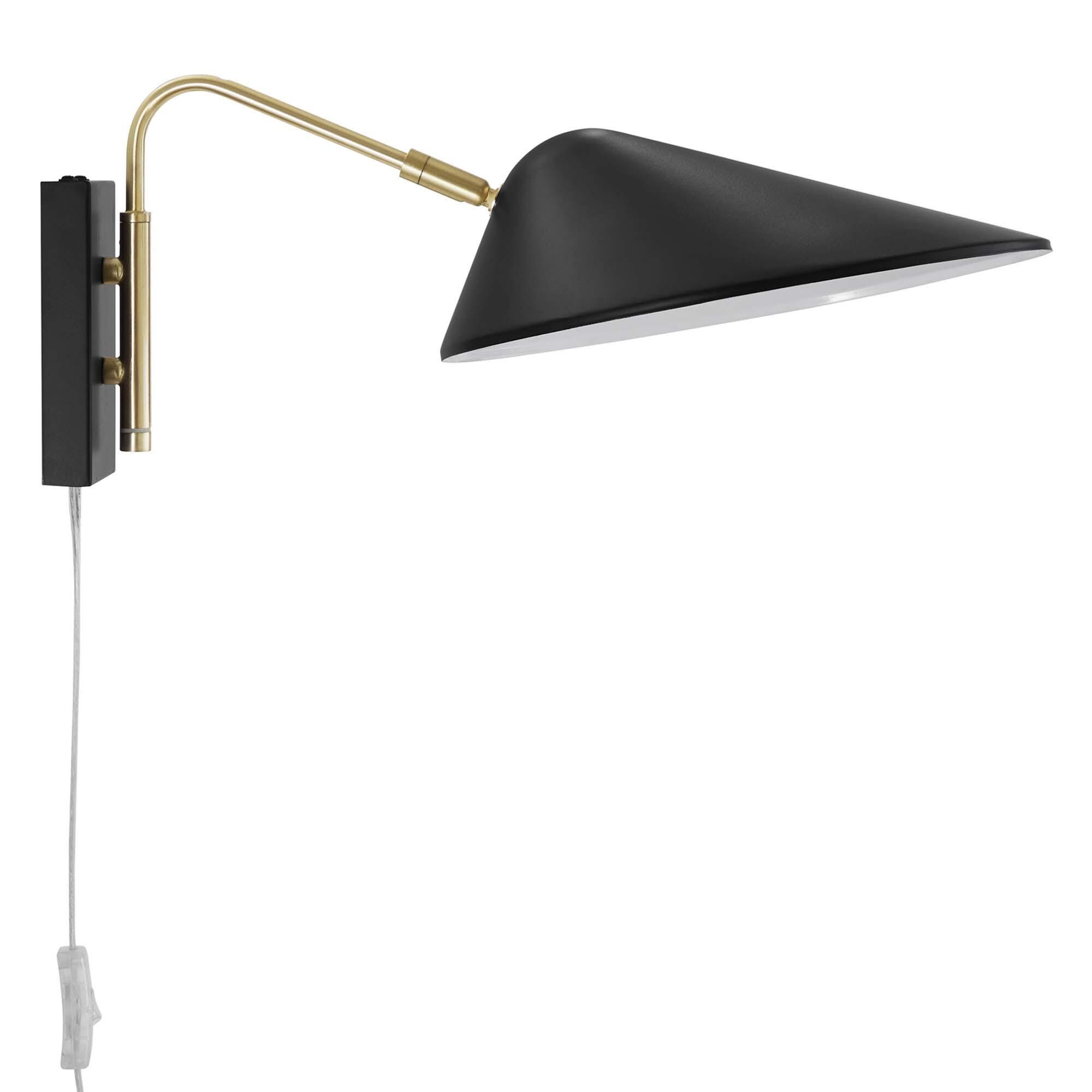 Modway Journey Wall Sconce, Black, large