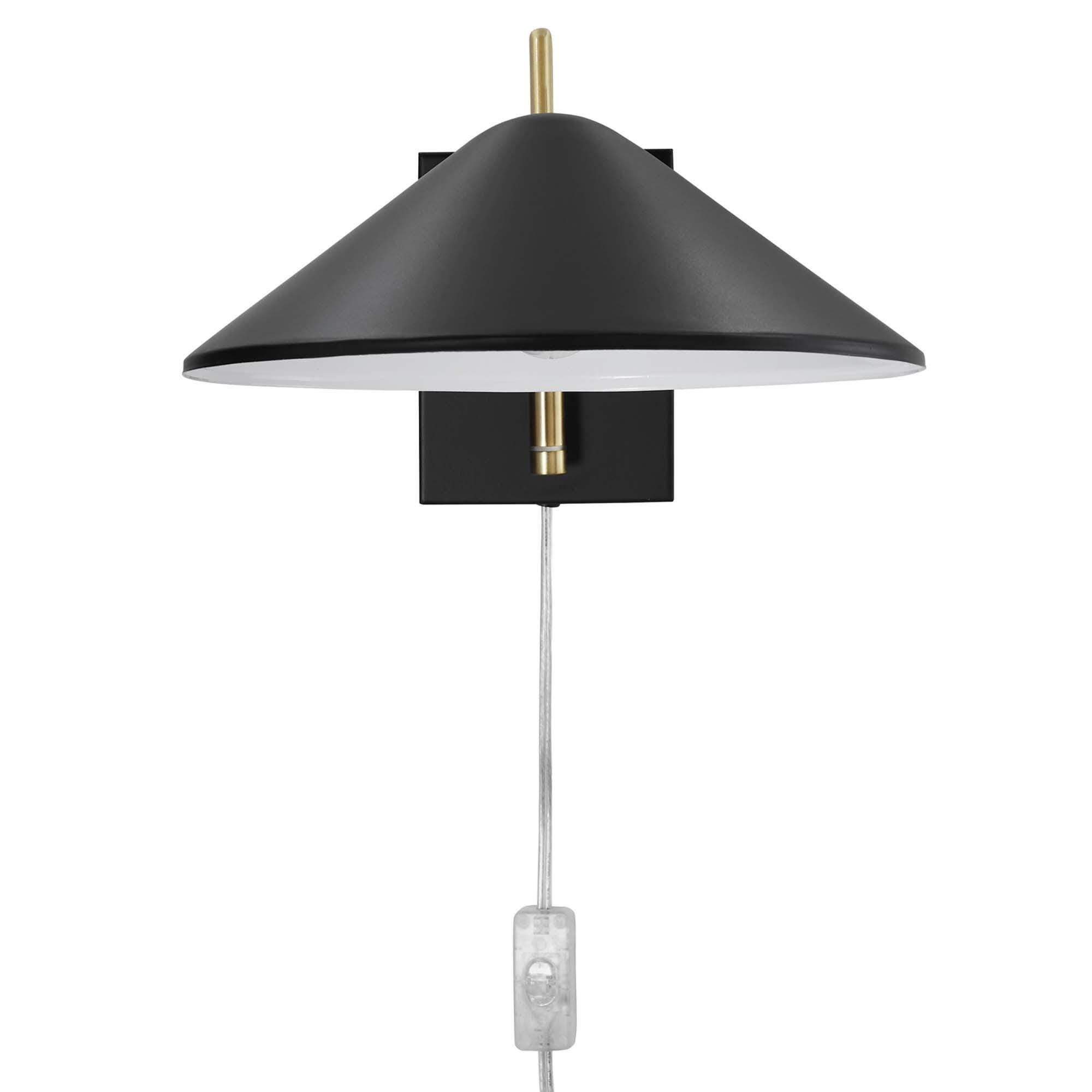 Modway Journey Wall Sconce, Black, large