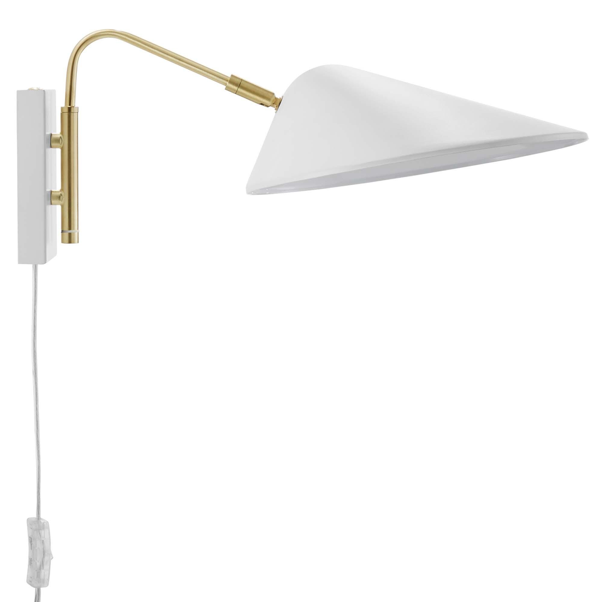 Modway Journey Wall Sconce, White, large