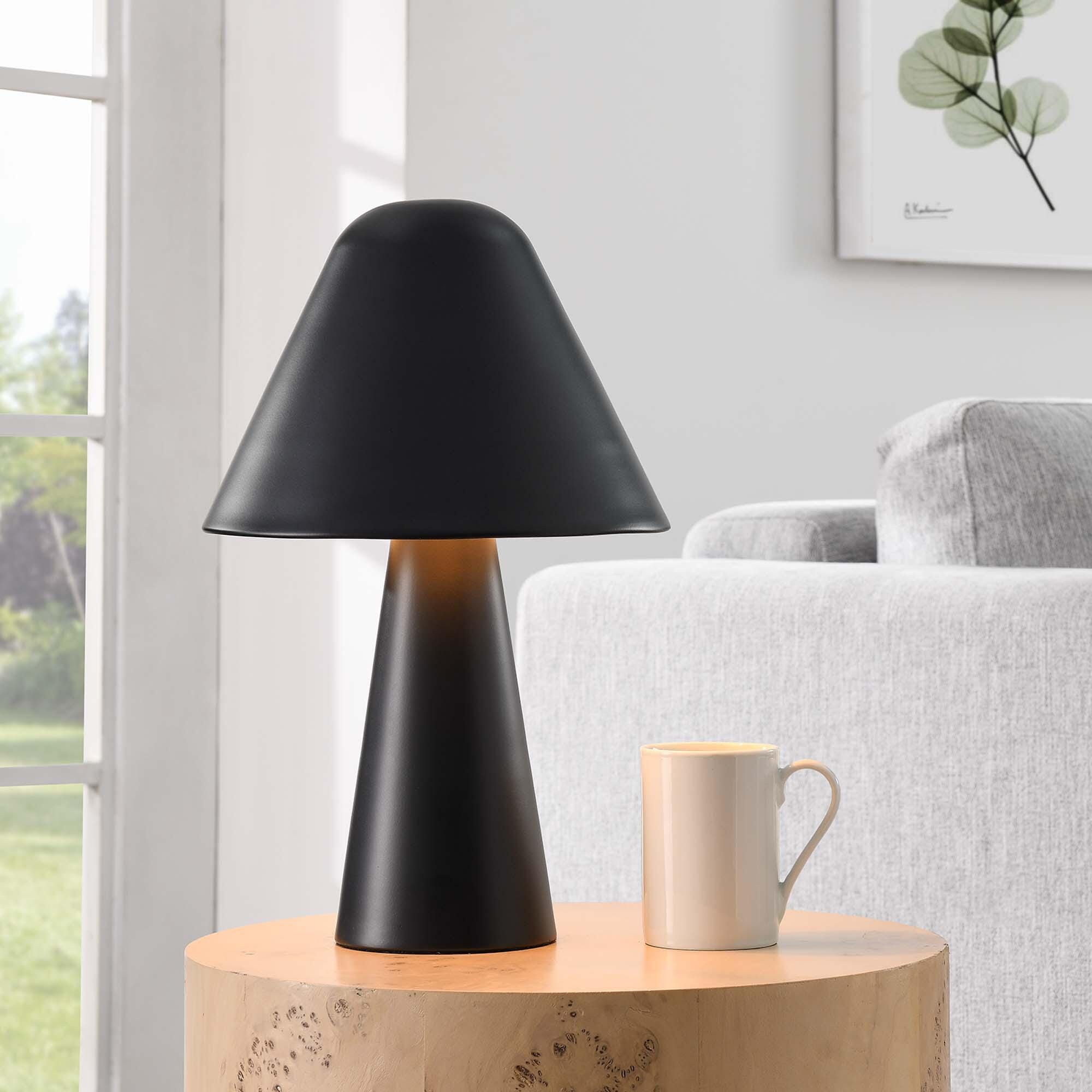 Modway Jovial Table Lamp, Black, rollover