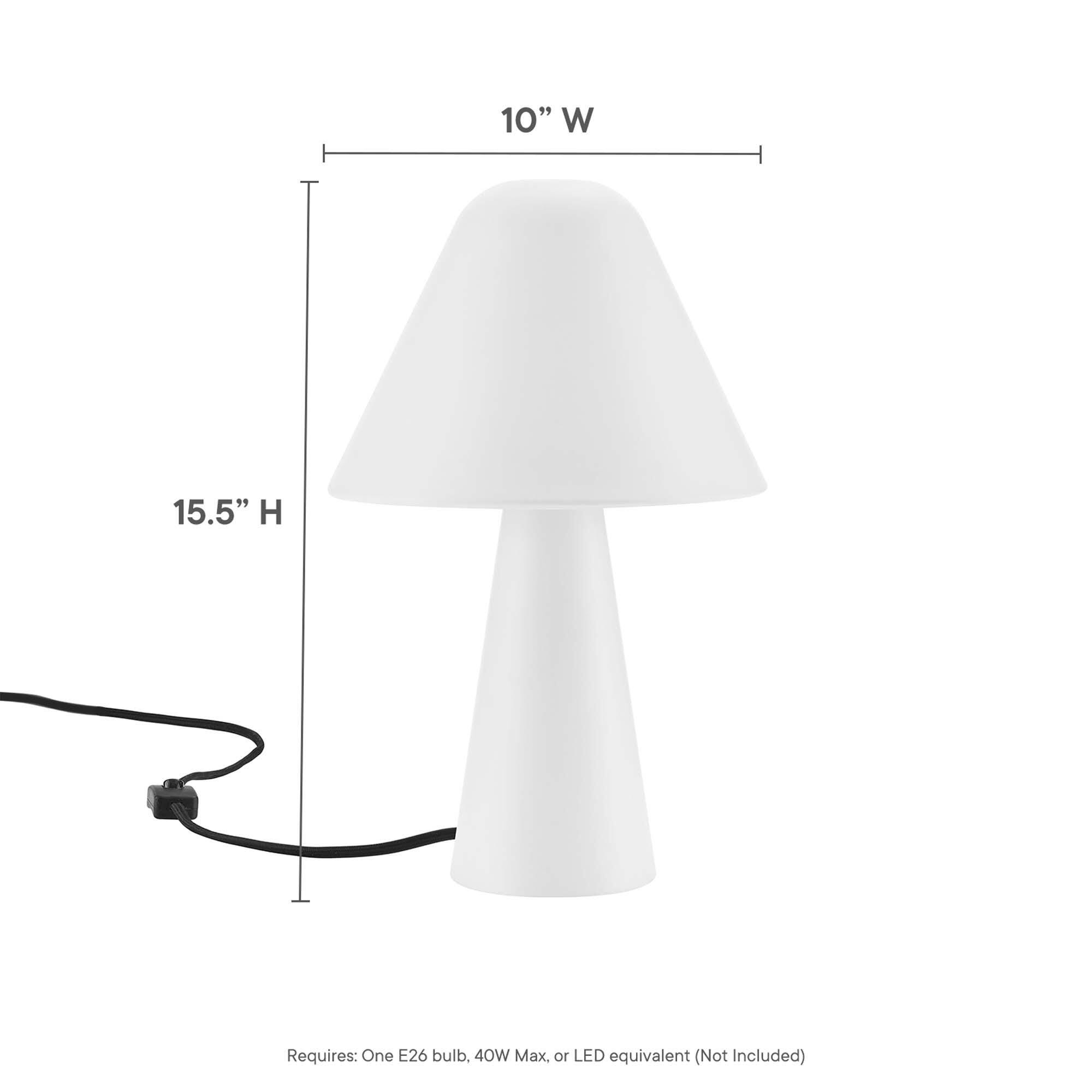 Modway Jovial Table Lamp, White, large