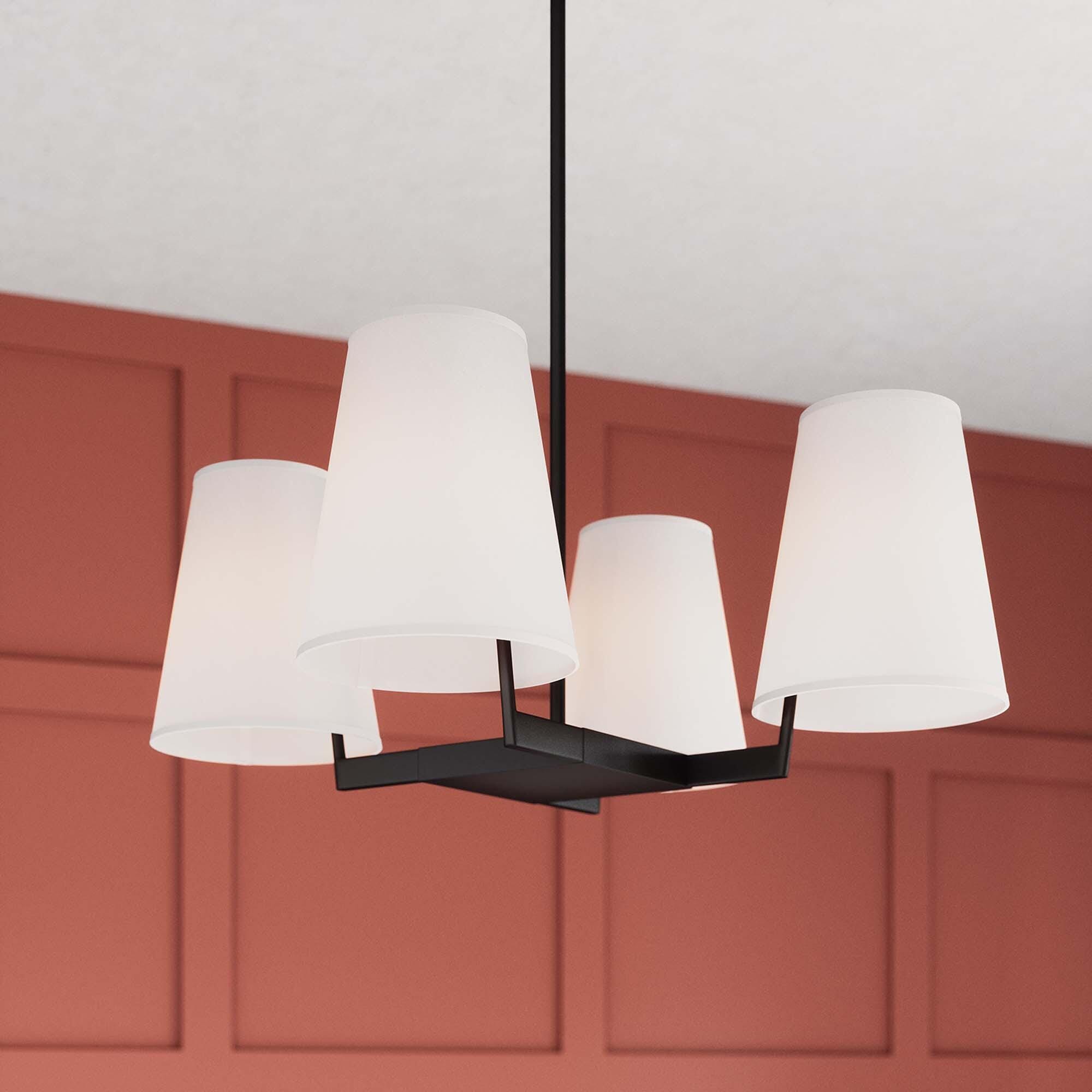 Modway Mercer Pendant Light, White/Bronze, large