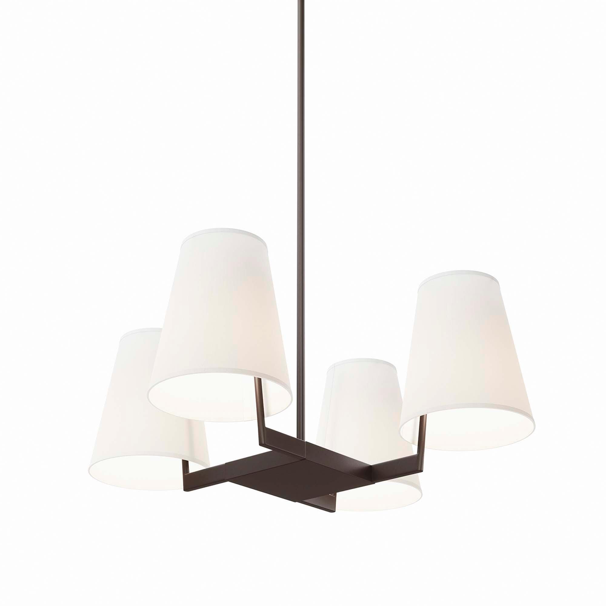 Modway Mercer Pendant Light, White/Bronze, large