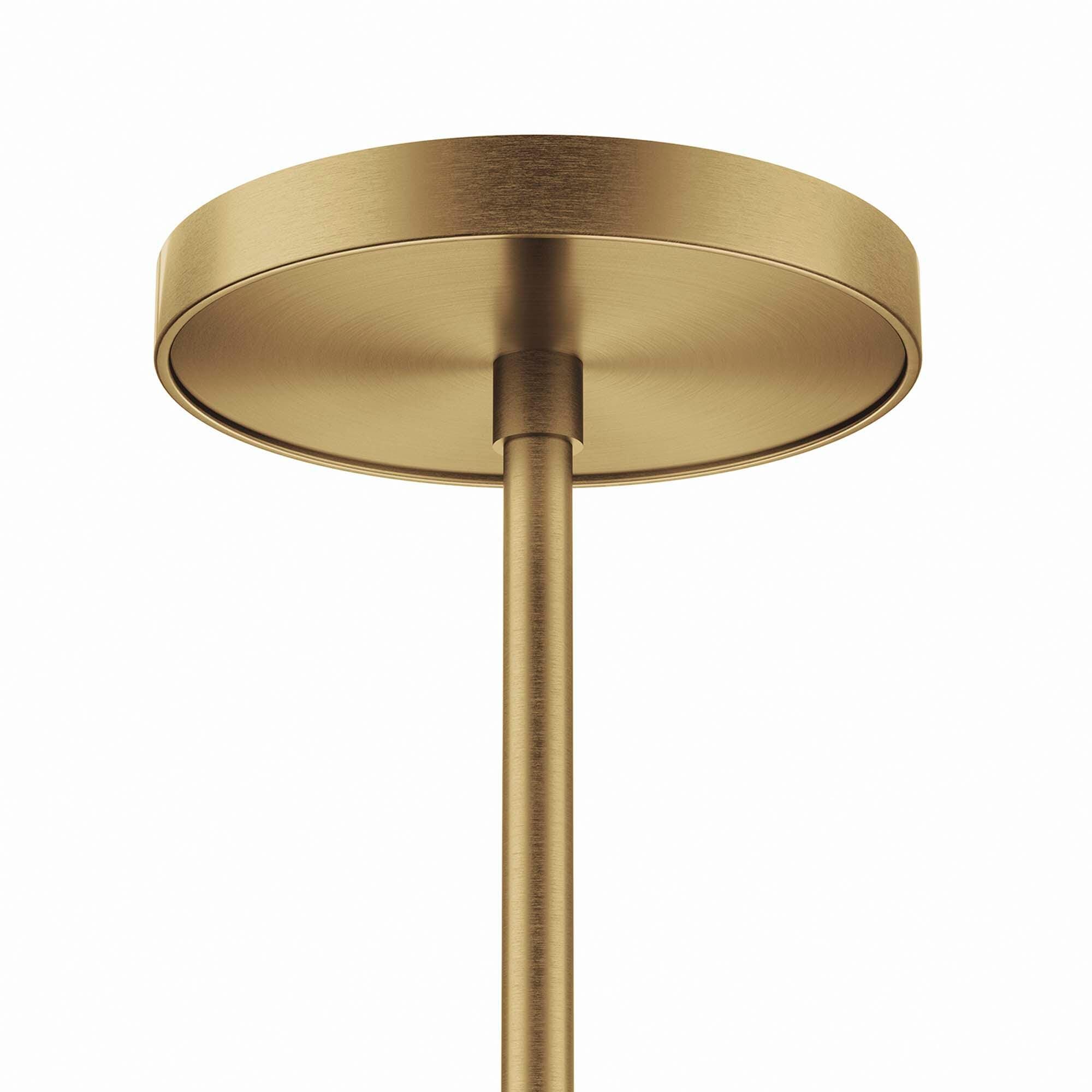 Modway Mercer Pendant Light, White/Brass, large