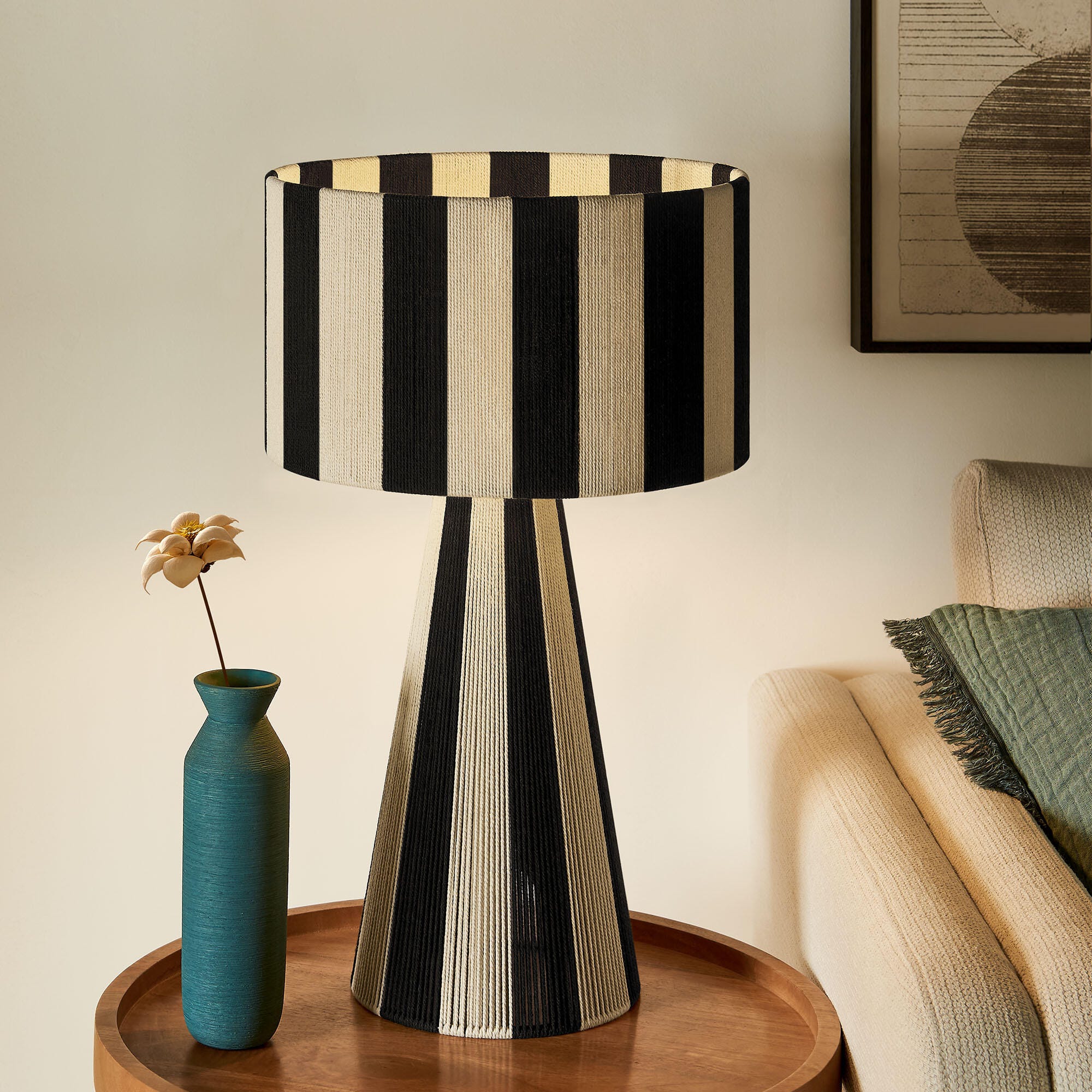 Modway Renae Table Lamp, Black, large