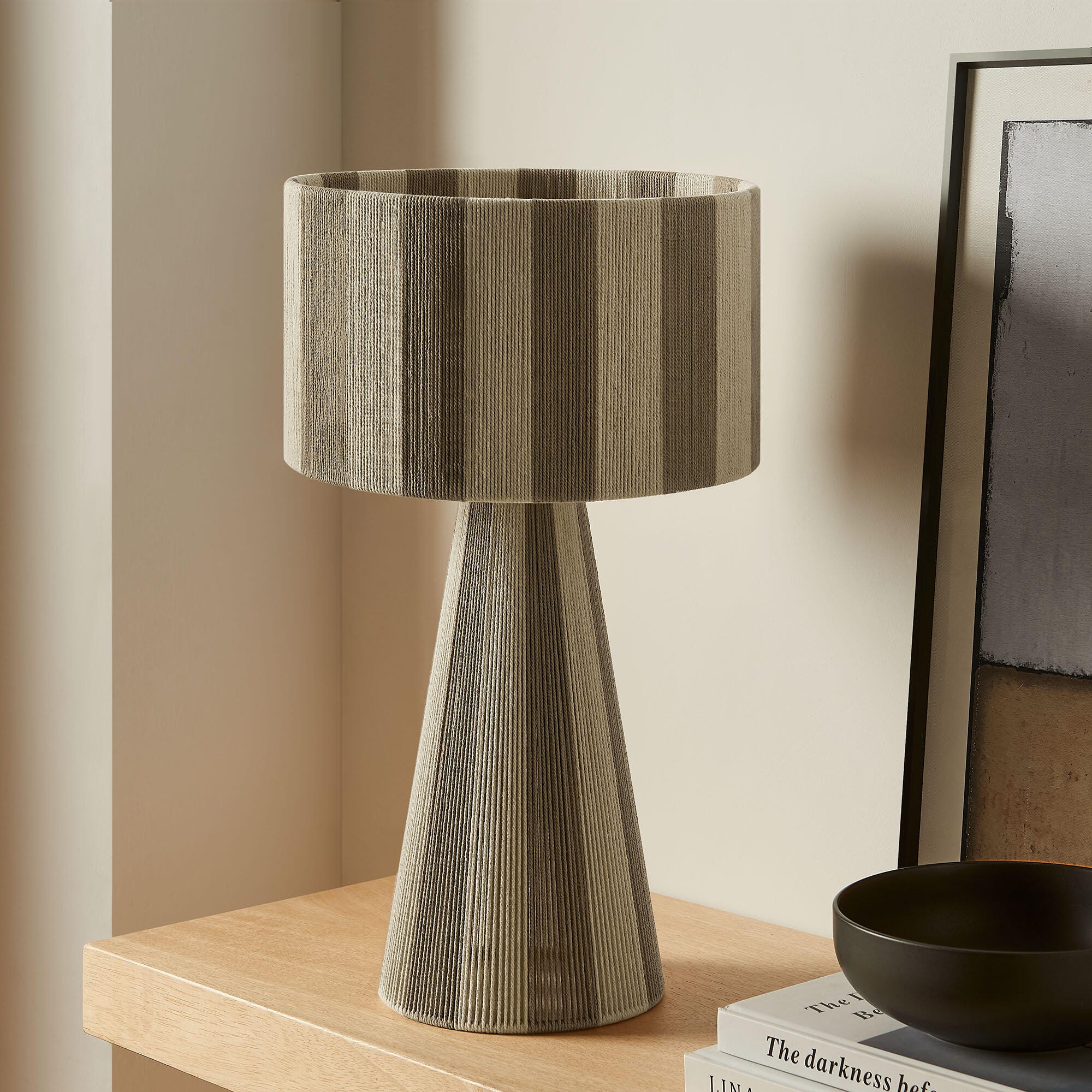 Modway Renae Table Lamp, Cobblestone, rollover