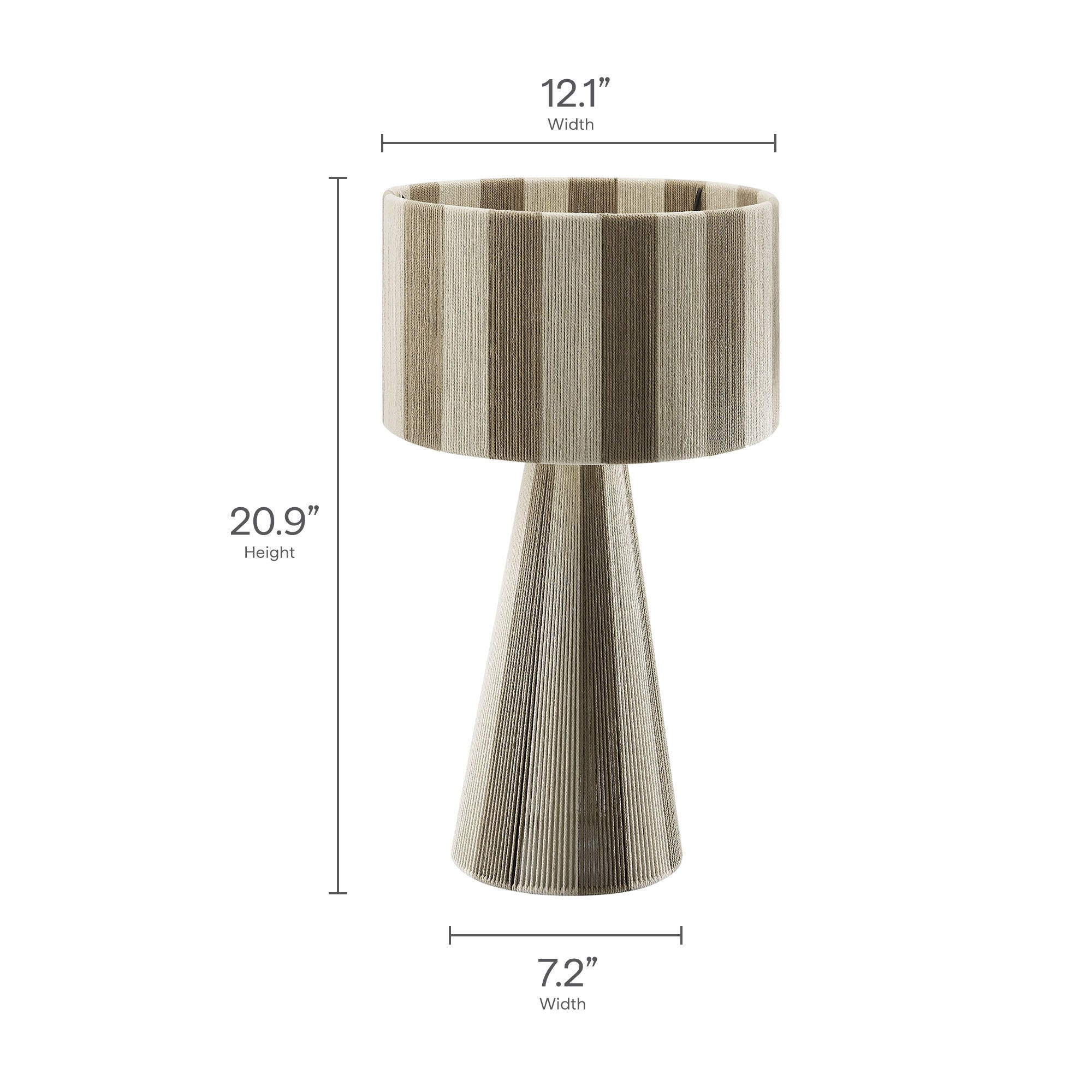 Modway Renae Table Lamp, Cobblestone, large