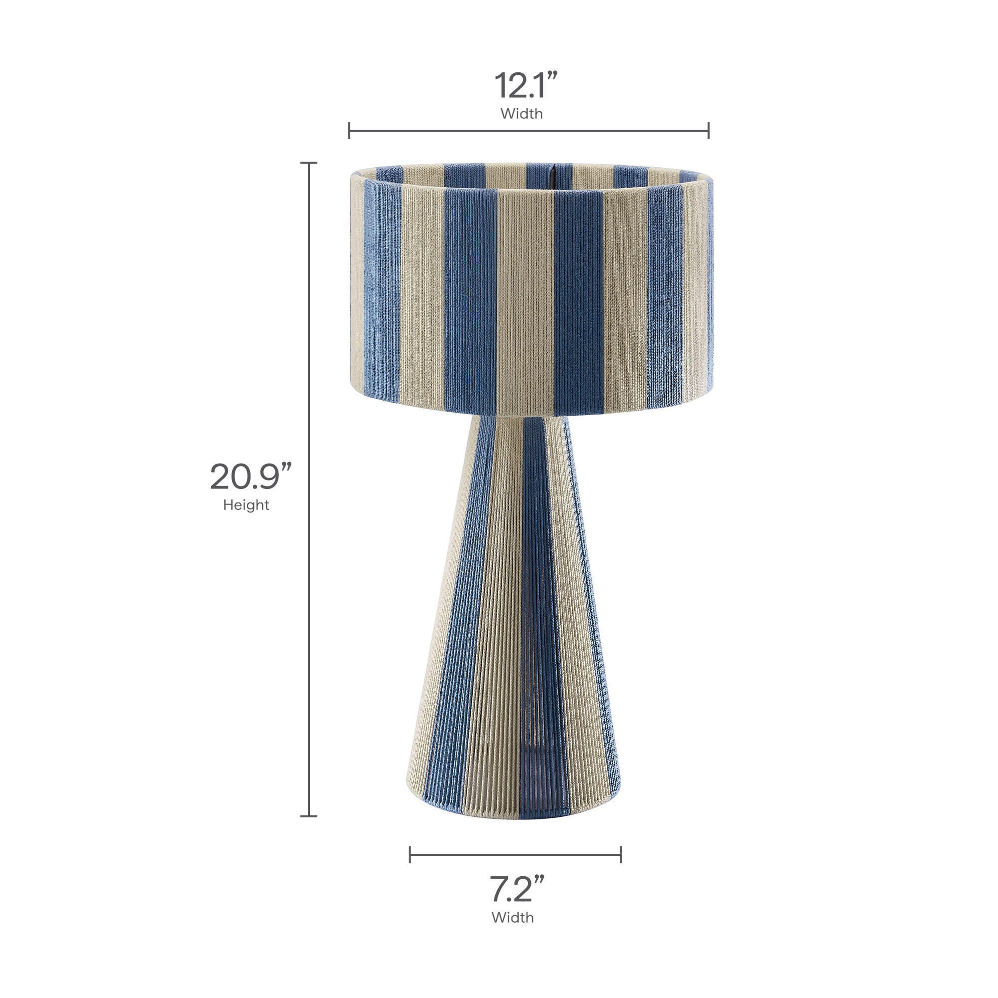 Modway Renae Table Lamp, Capri Blue, large