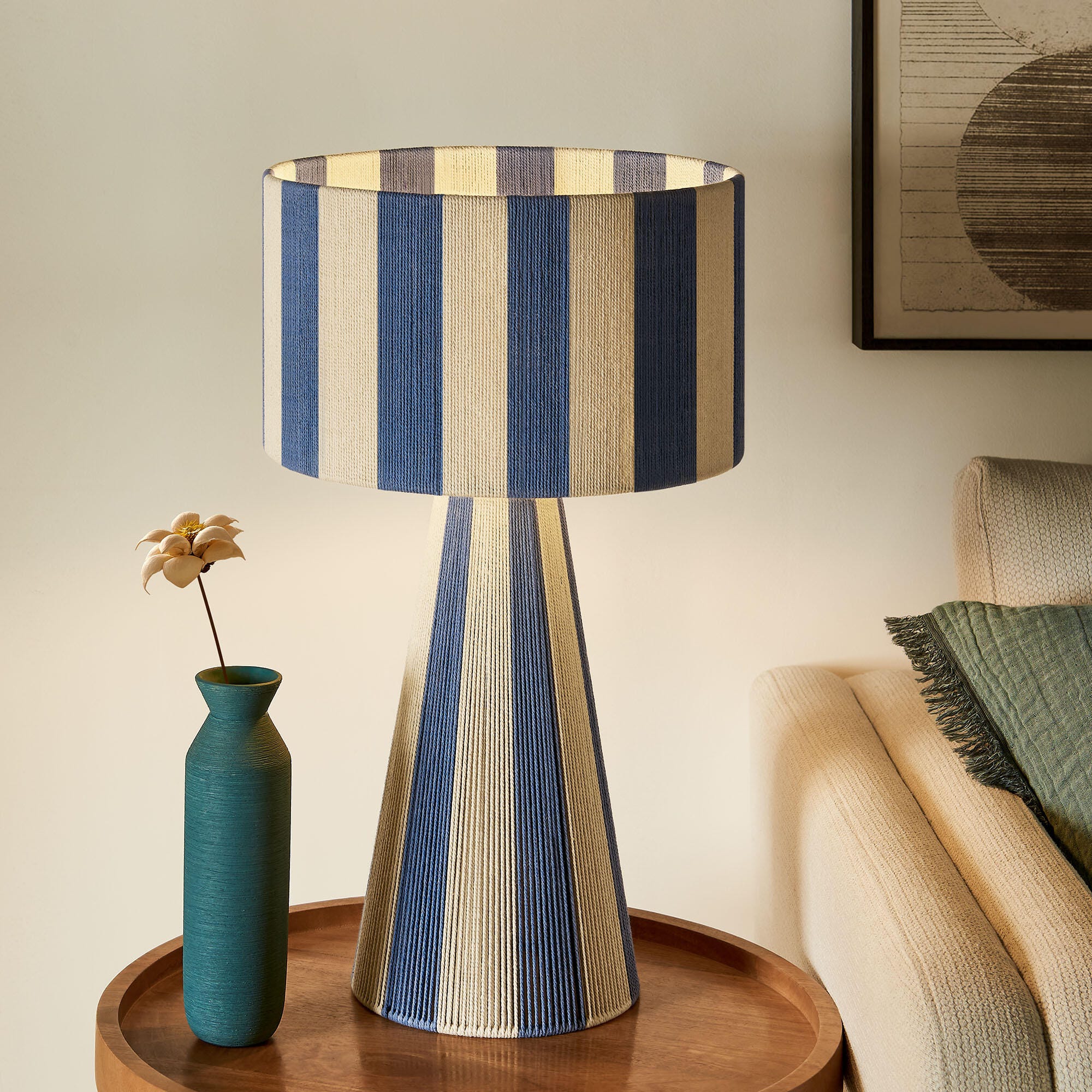 Modway Renae Table Lamp, Capri Blue, large