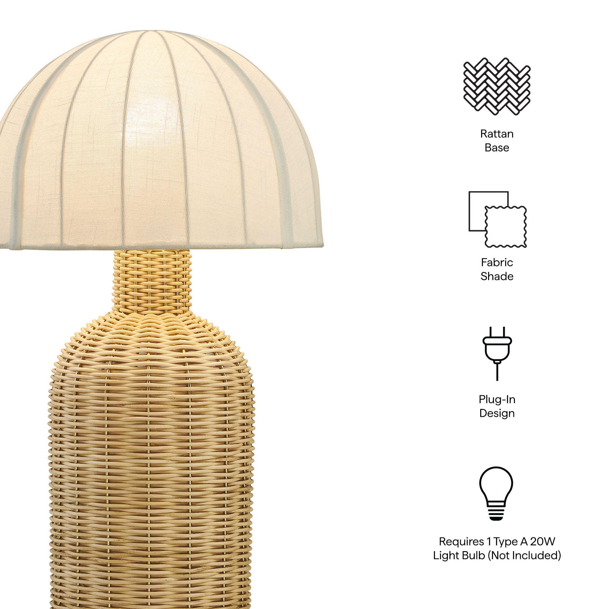 Modway Santo Table Lamp, , large