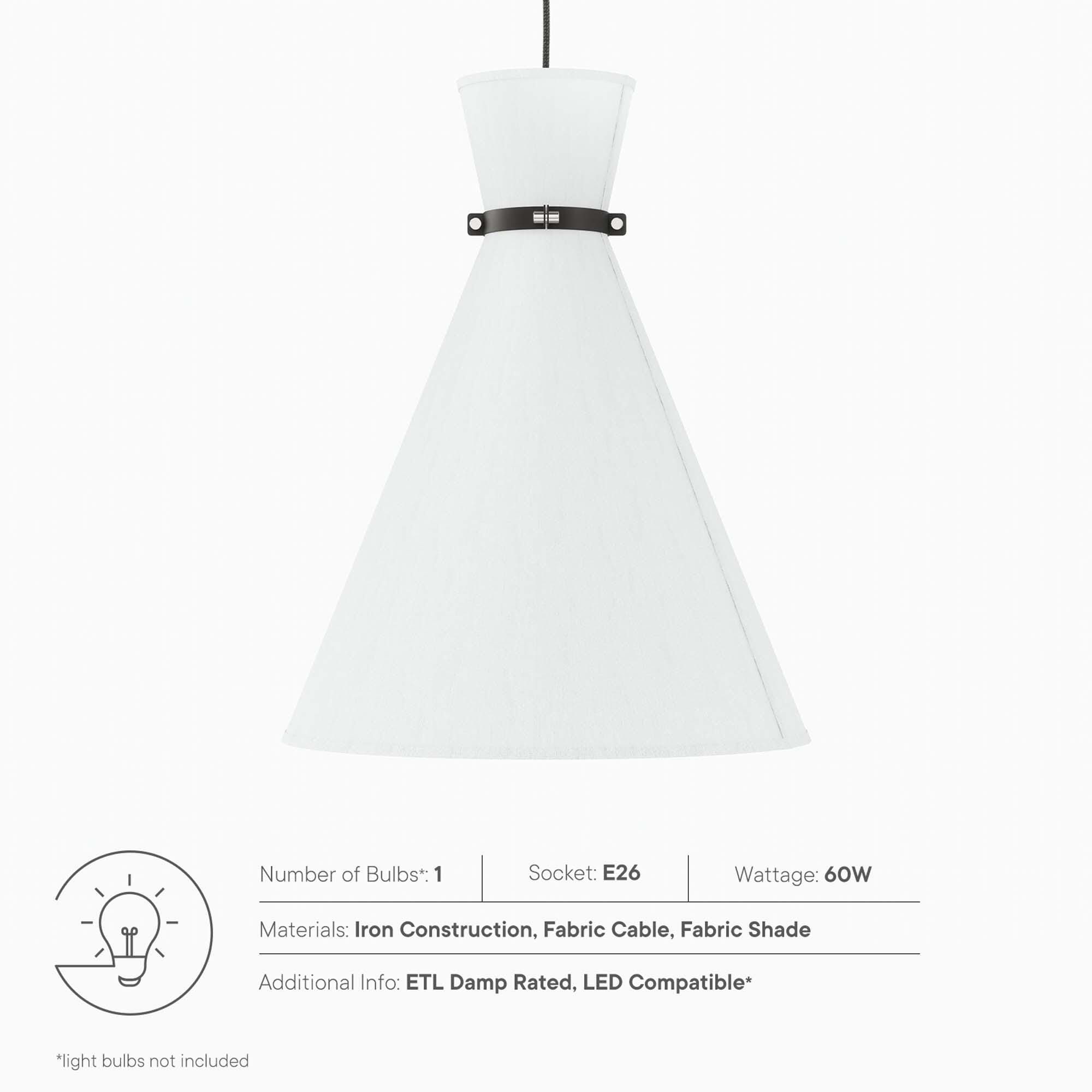 Modway Starlight Pendant Light, Silver, large