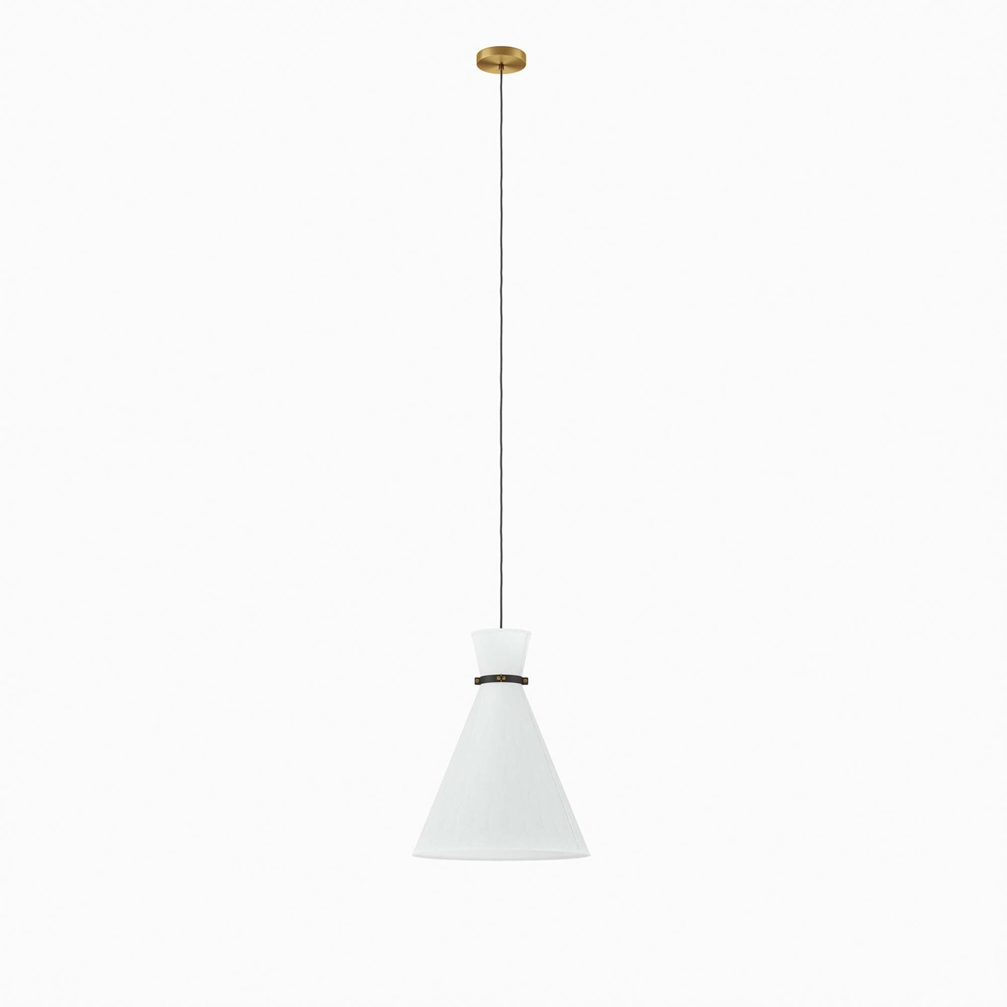 Modway Starlight Pendant Light, White/Brass, large