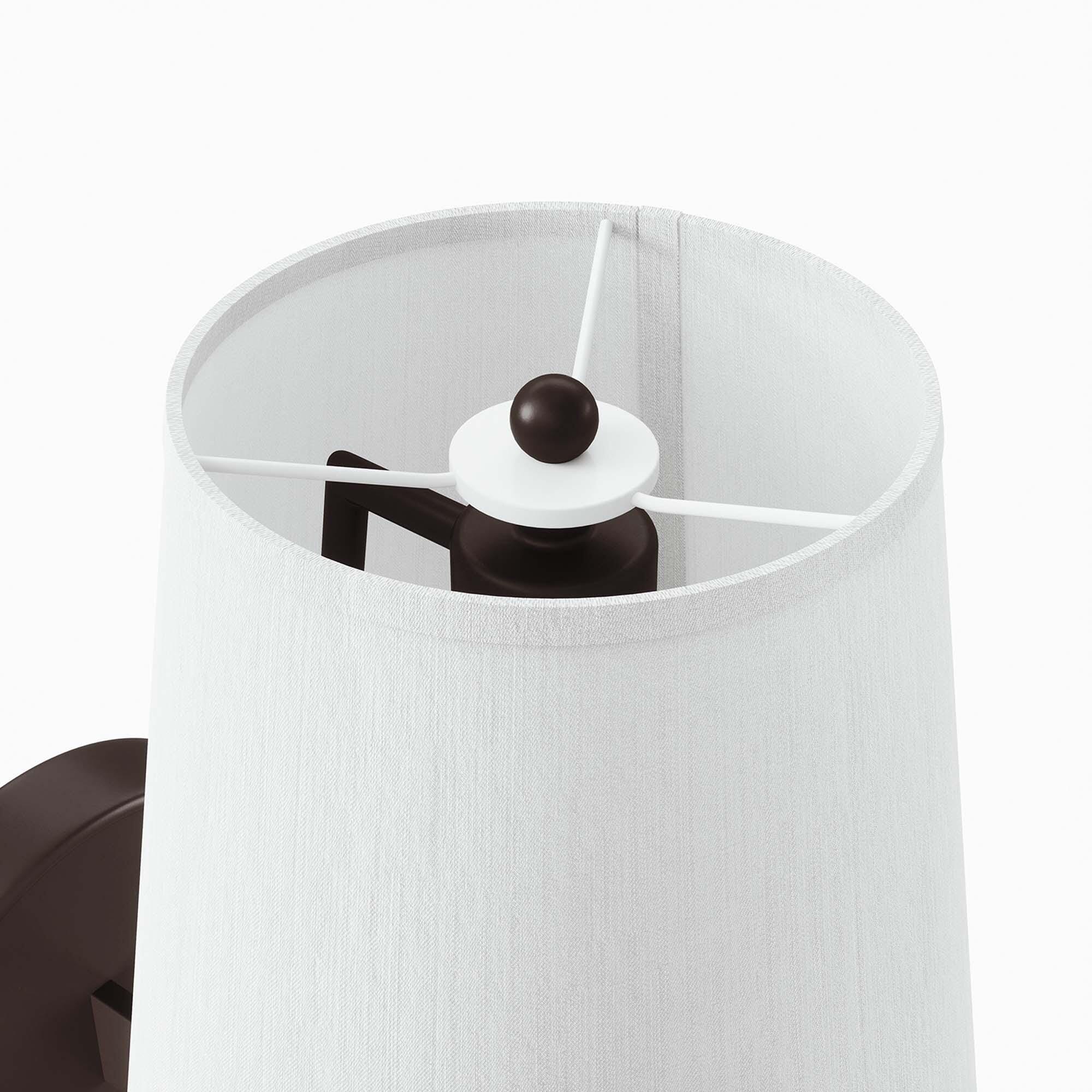 Modway Surround Wall Sconce, White/Bronze, large