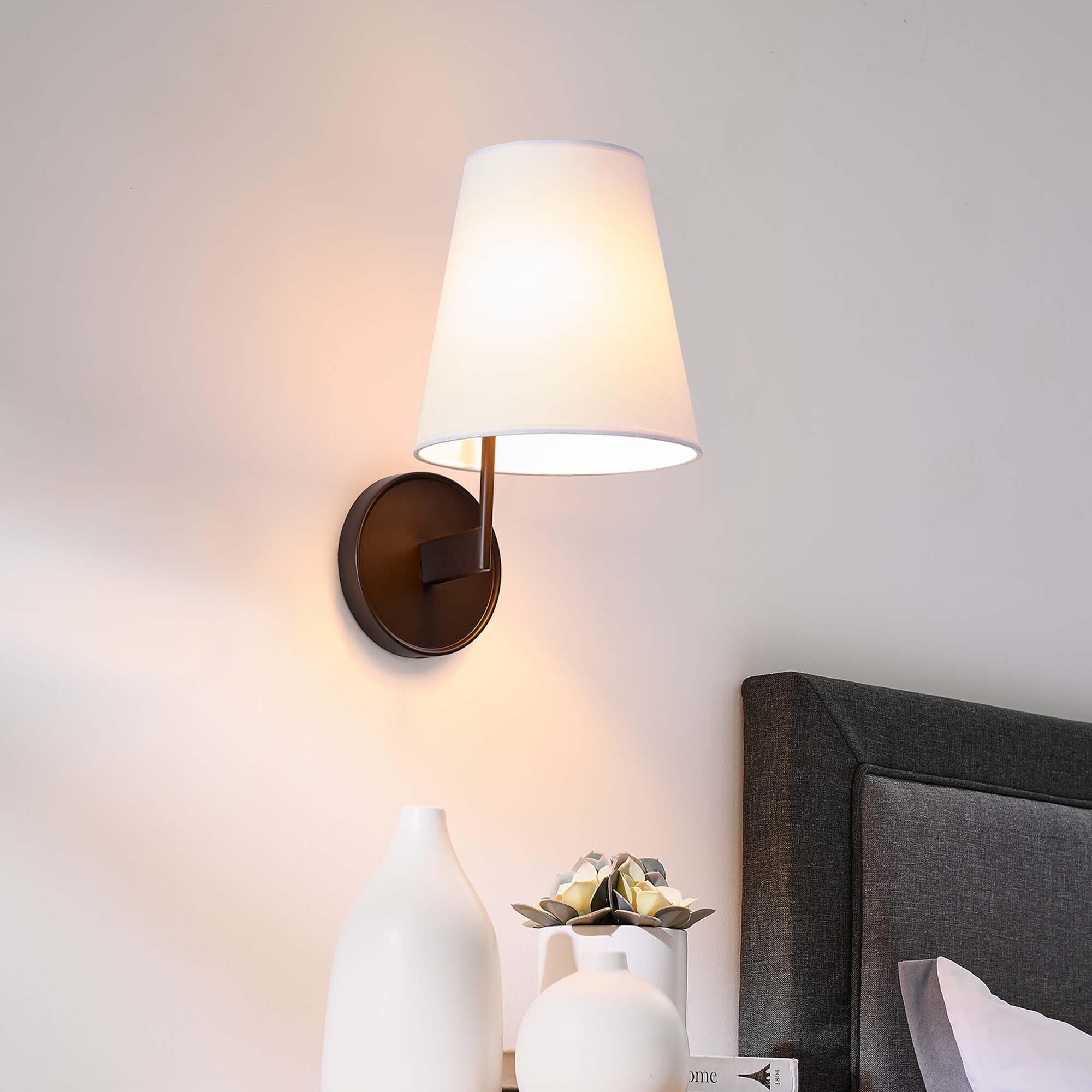 Modway Surround Wall Sconce, White/Bronze, large