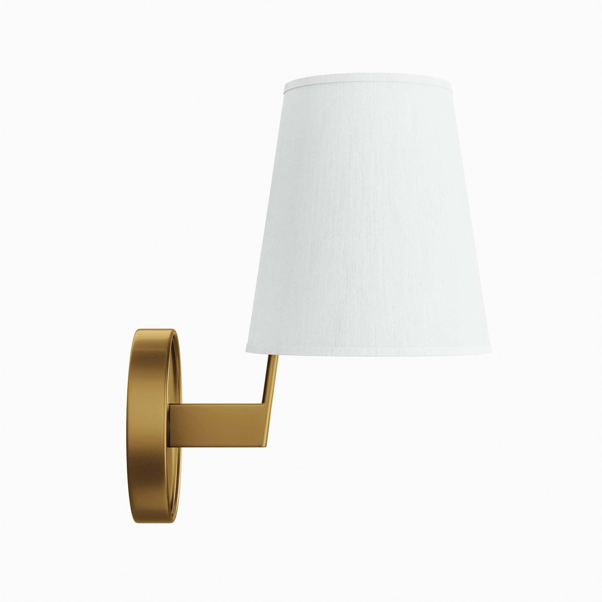 Modway Surround Wall Sconce, White/Brass, large
