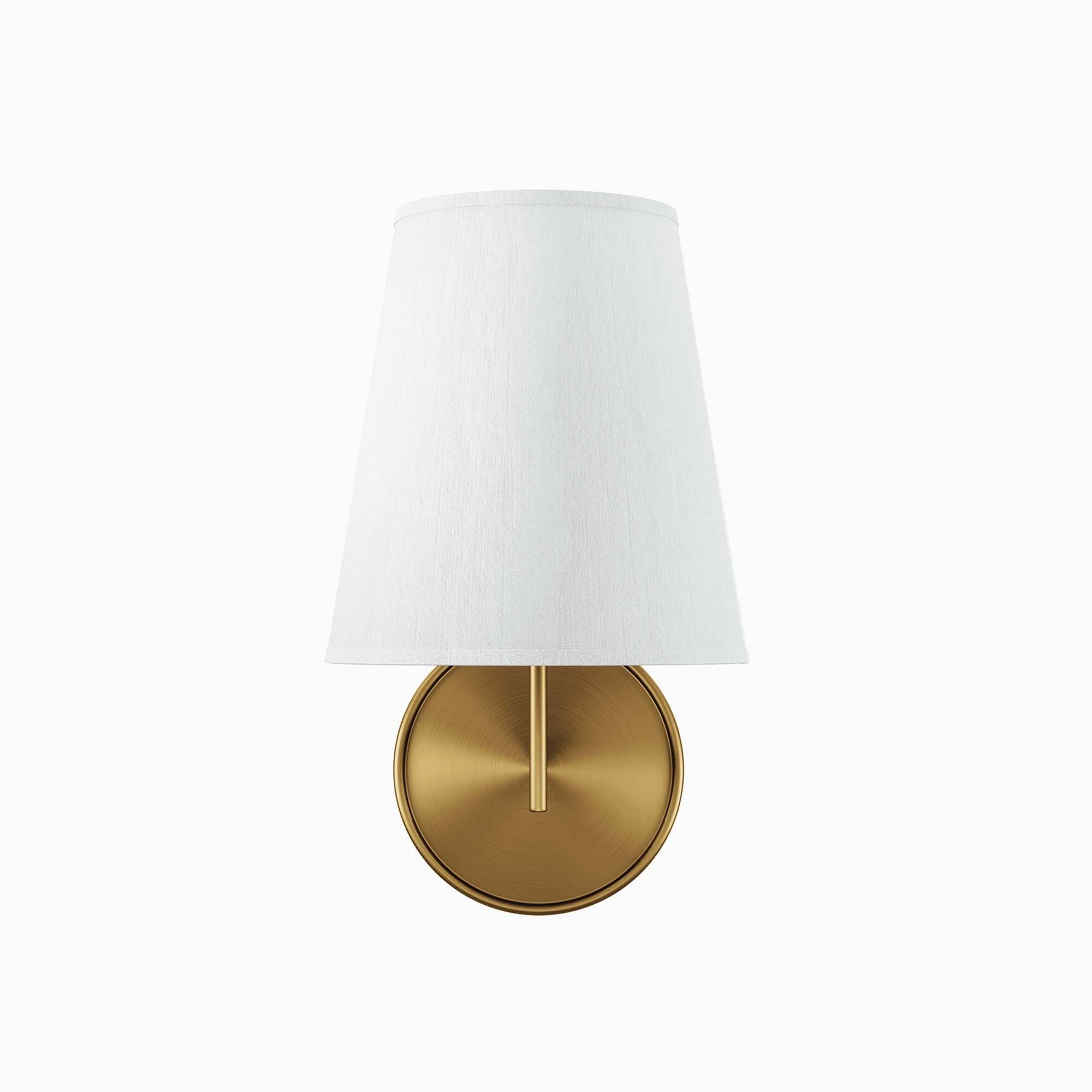 Modway Surround Wall Sconce, White/Brass, large