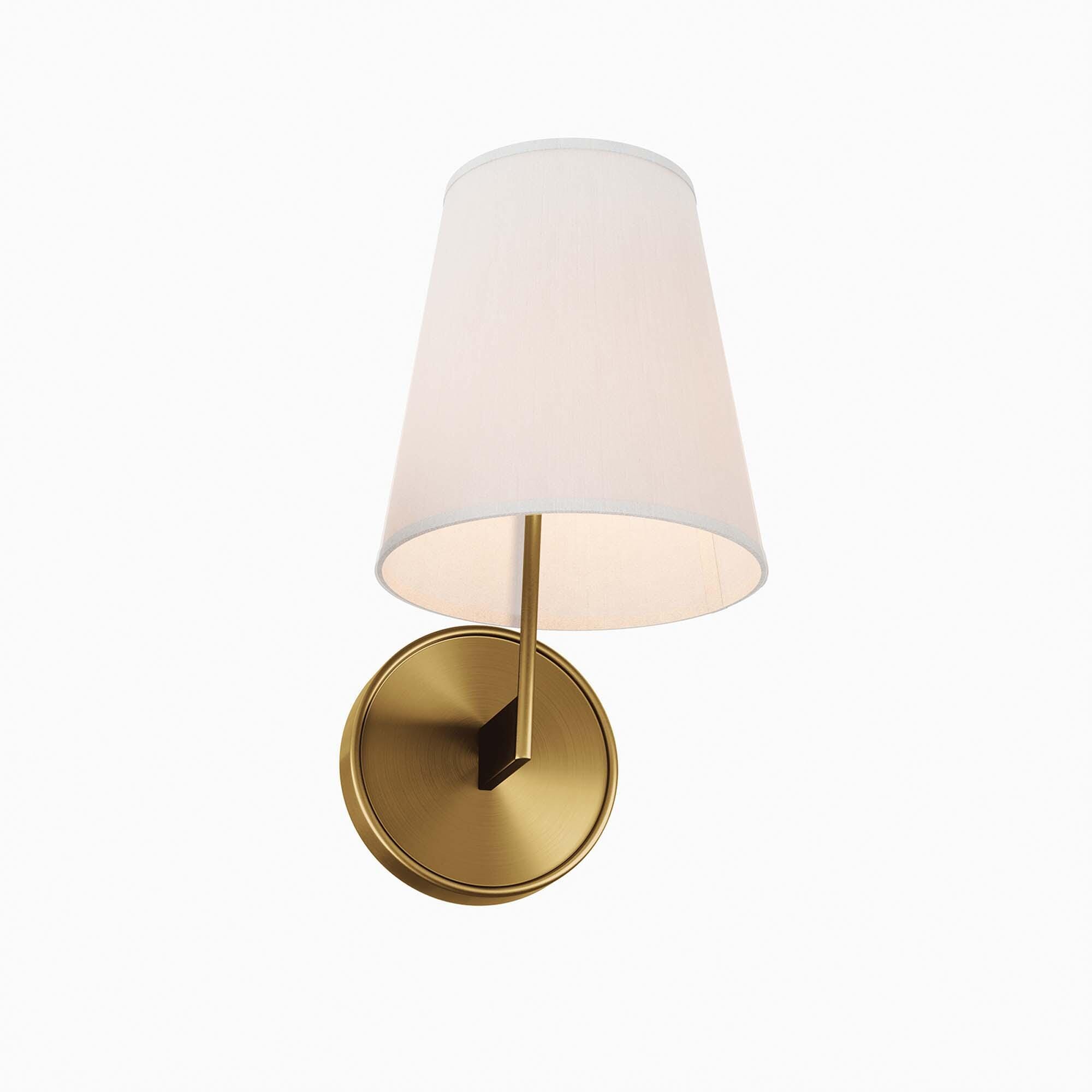 Modway Surround Wall Sconce, White/Brass, large