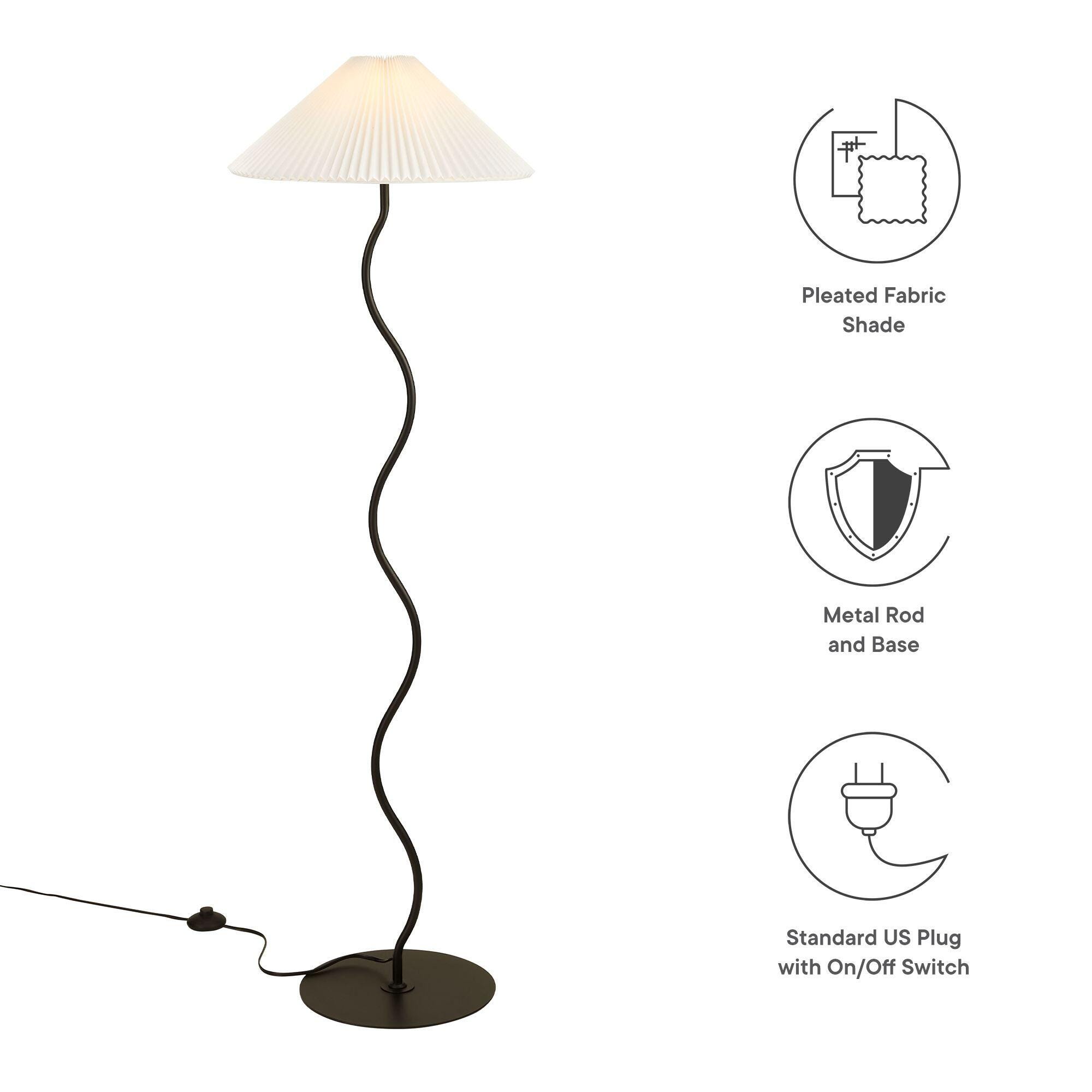 Modway Wave Floor Lamp, , large