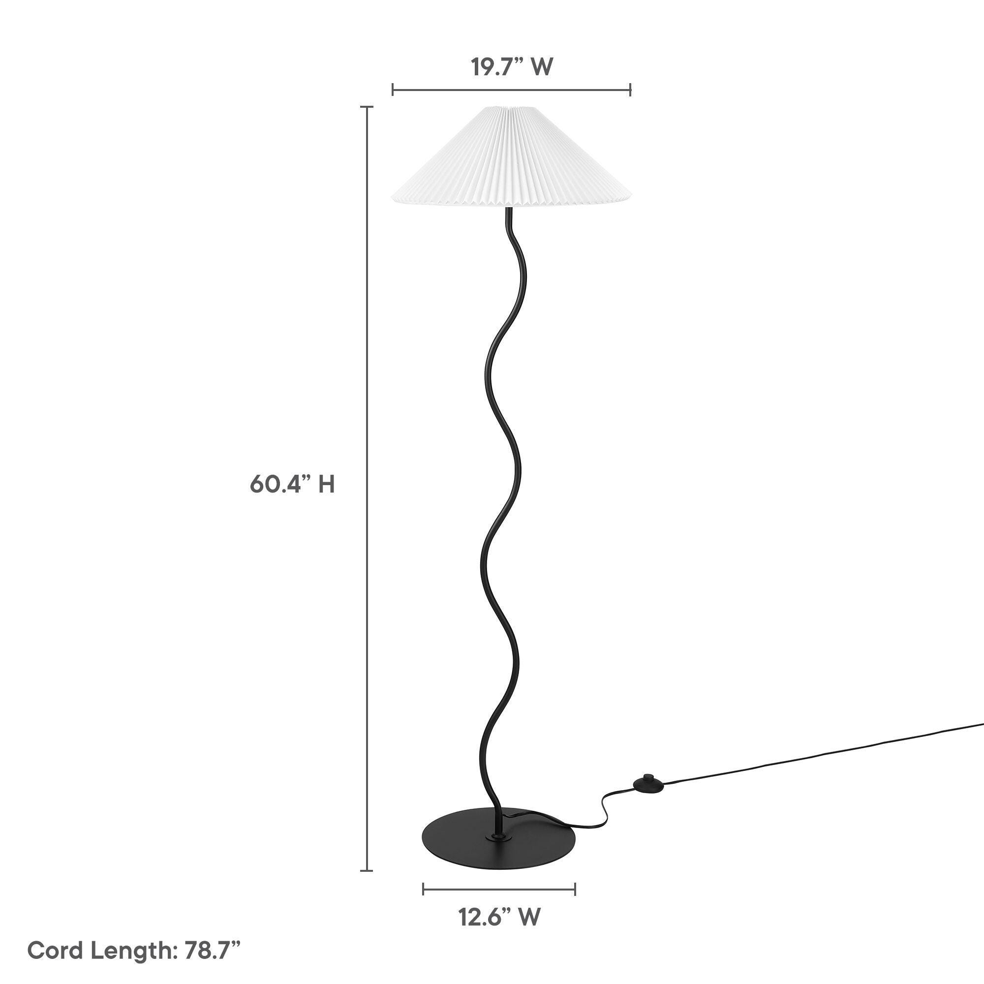 Modway Wave Floor Lamp, , large