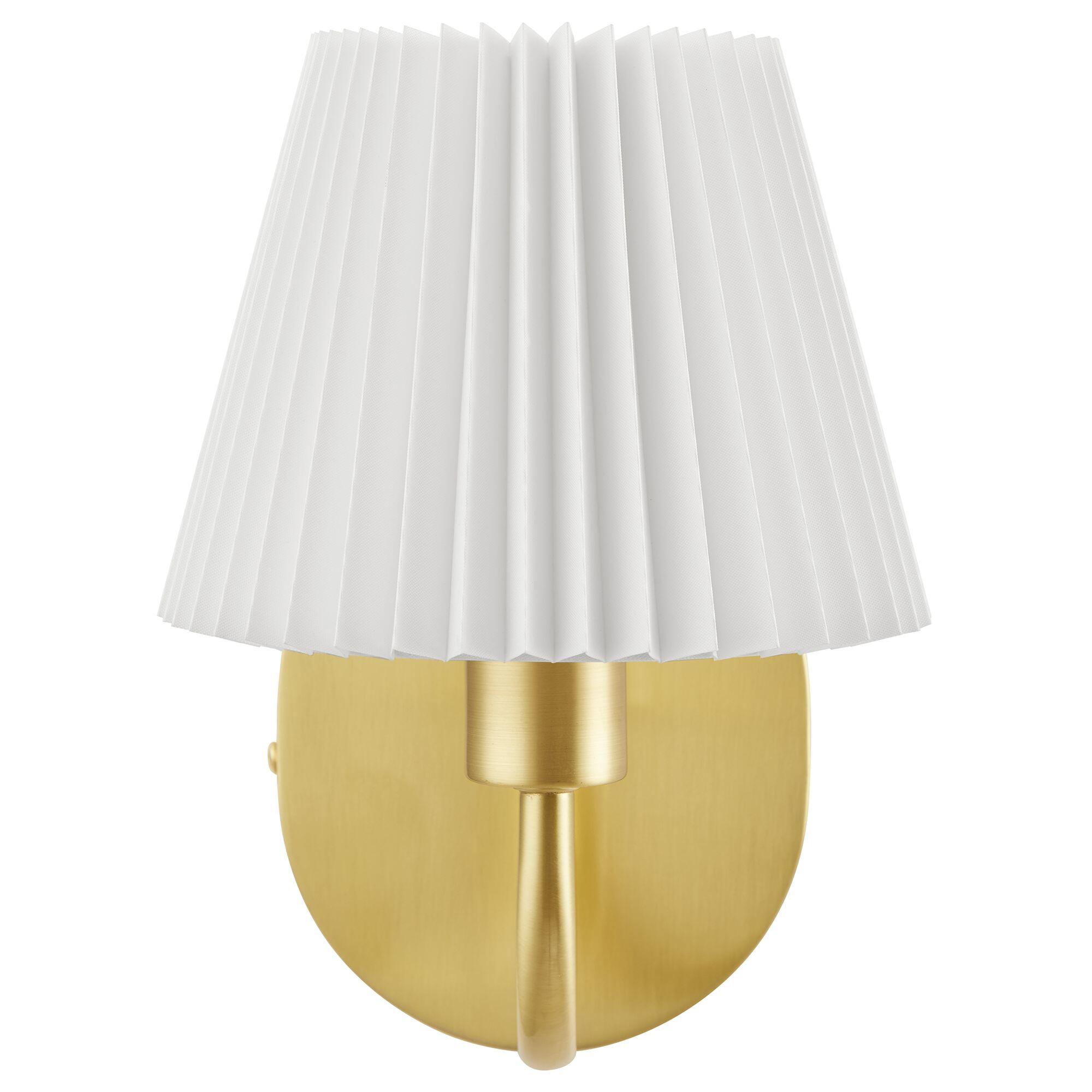 Modway Wave Wall Sconce, Brass, large