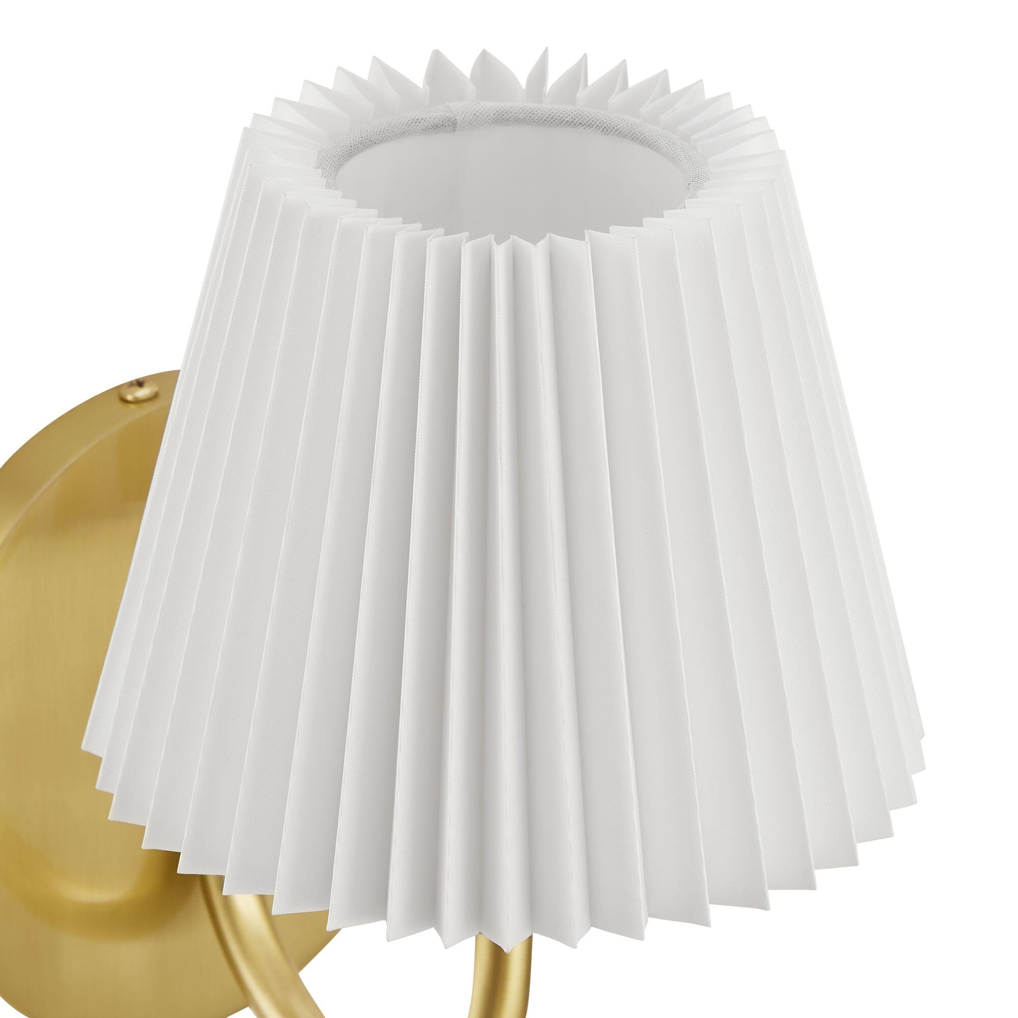 Modway Wave Wall Sconce, Brass, large