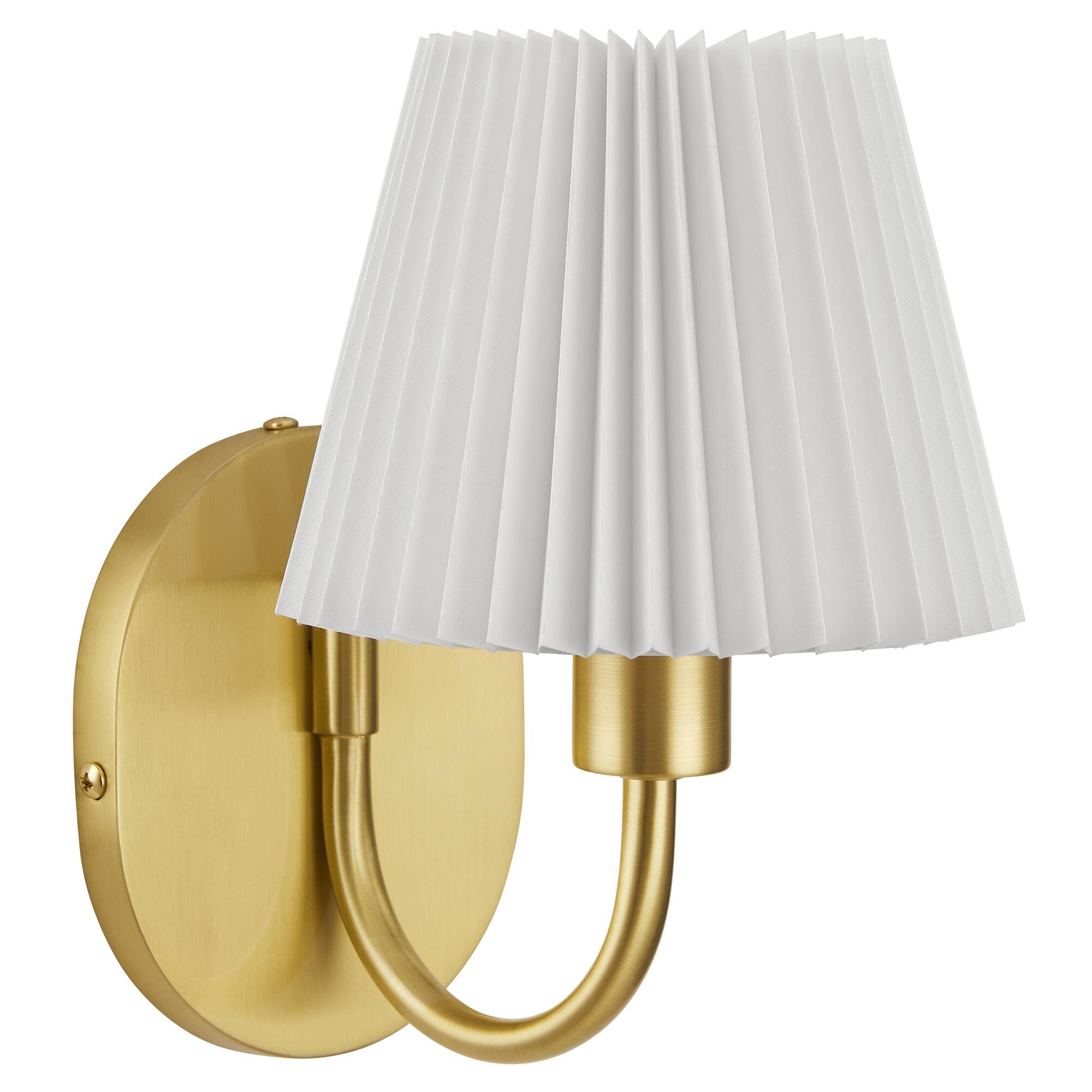 Modway Wave Wall Sconce, Brass, large