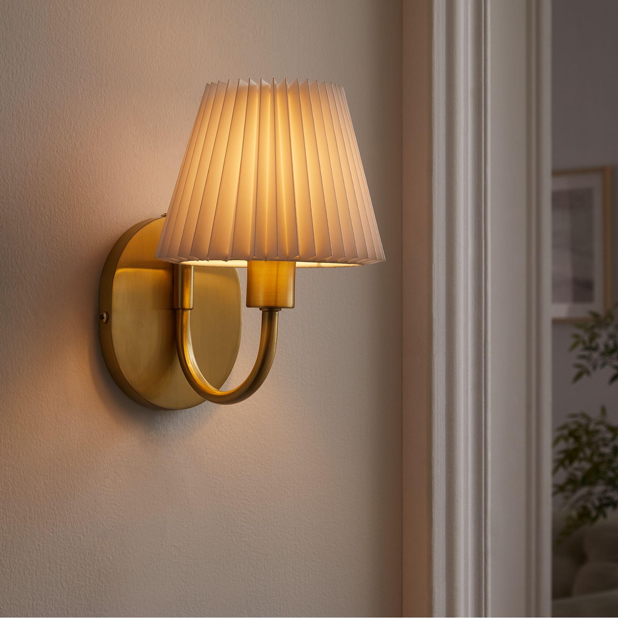 Modway Wave Wall Sconce, Brass, large
