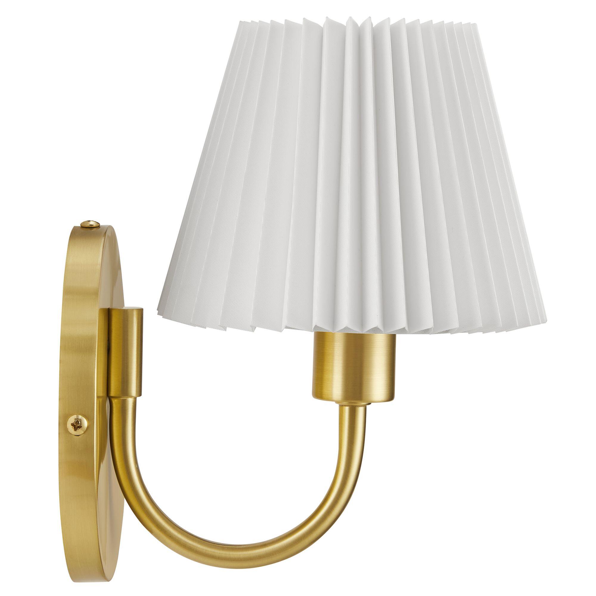 Modway Wave Wall Sconce, Brass, large
