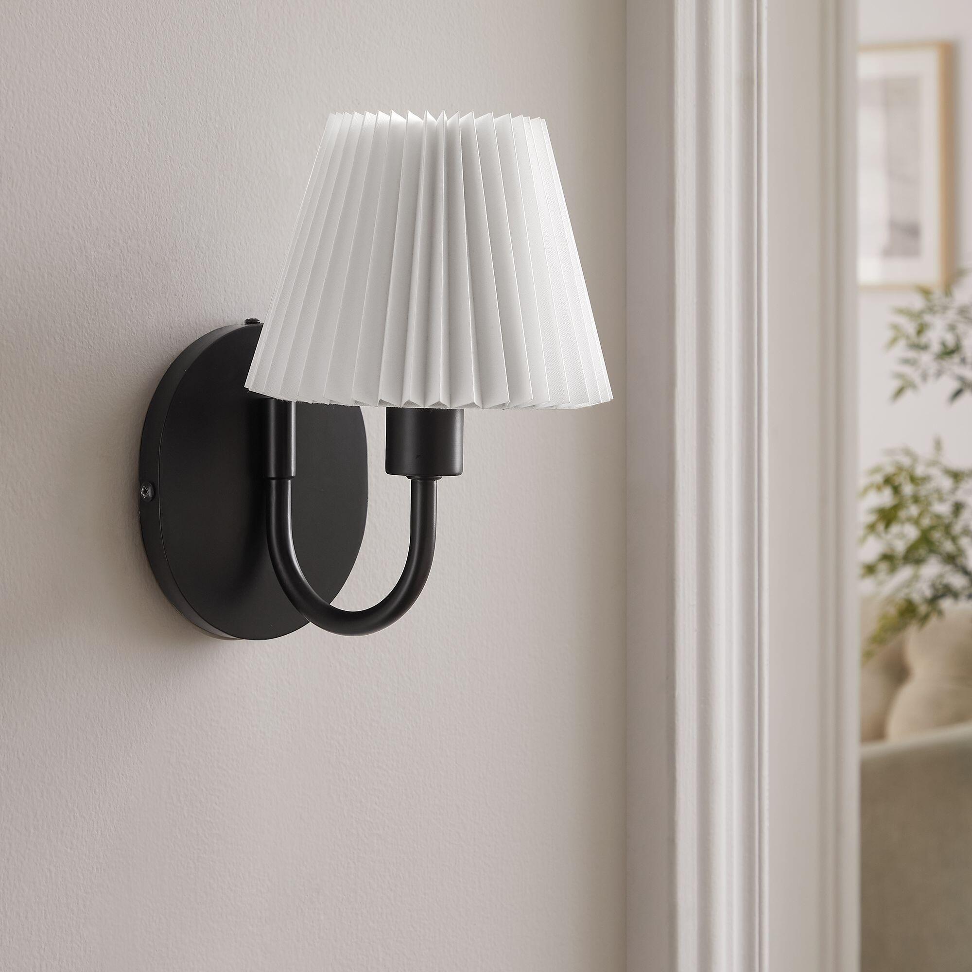 Modway Wave Wall Sconce, Black, rollover