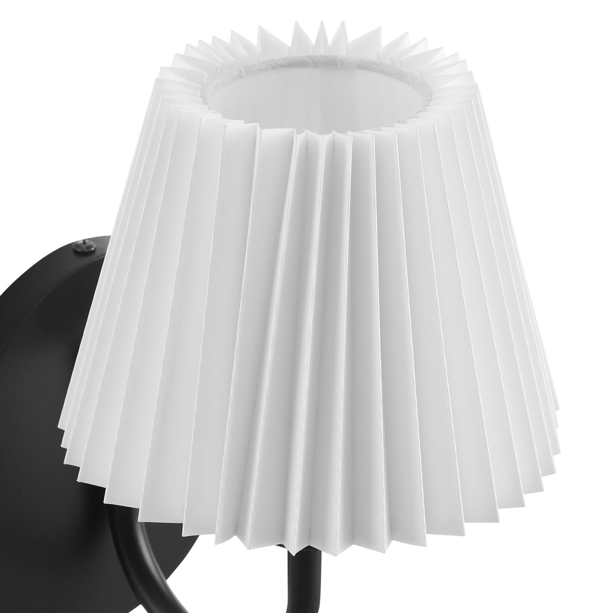 Modway Wave Wall Sconce, Black, large