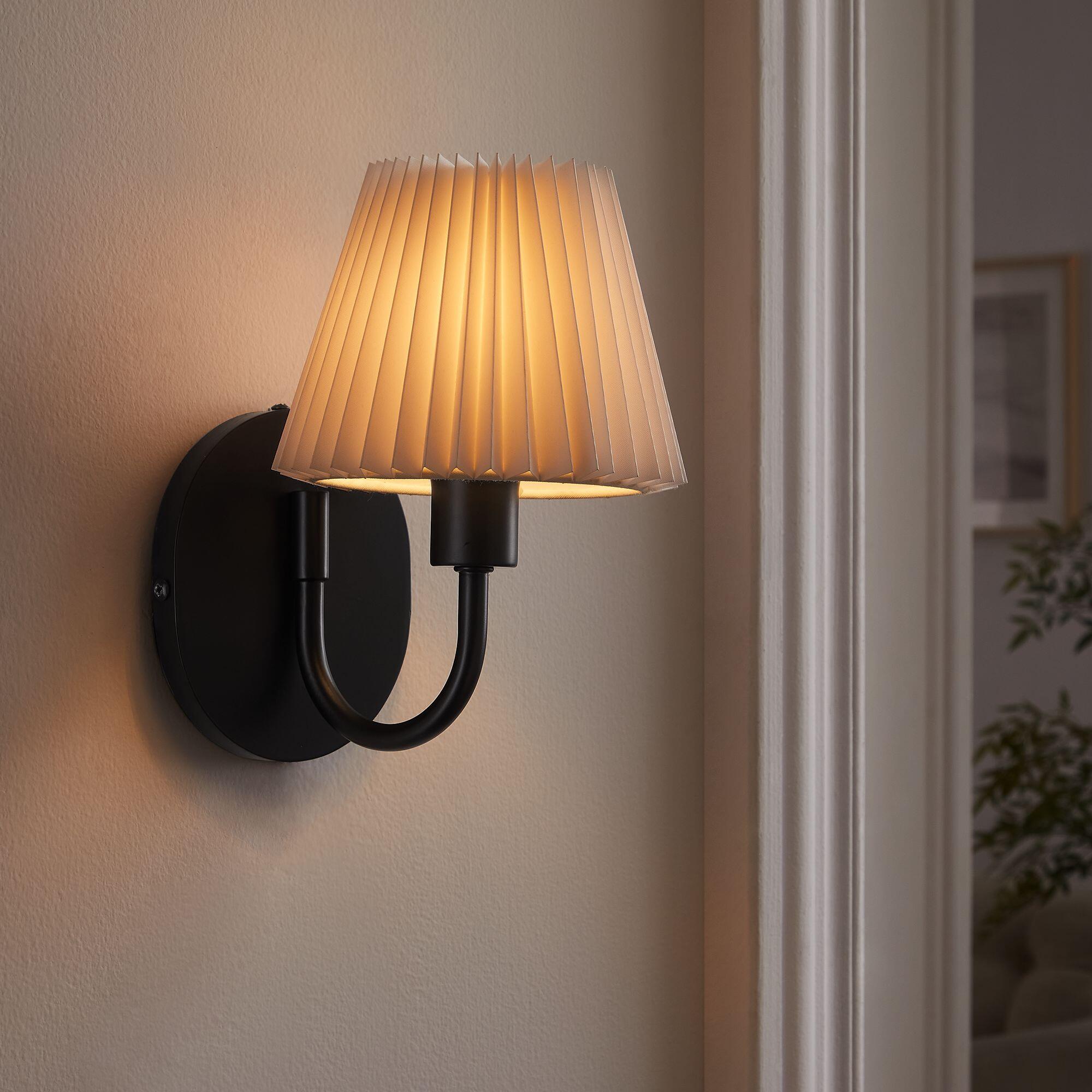 Modway Wave Wall Sconce, Black, large